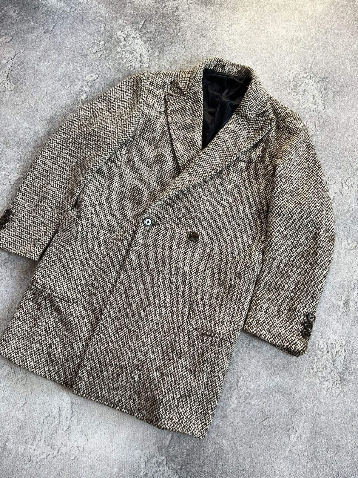 Eleventy Eleventy Men’s Double Breasted Wool Tweed Coat Italy Size 46 Size US M / EU 48-50 / 2 - 6 Thumbnail