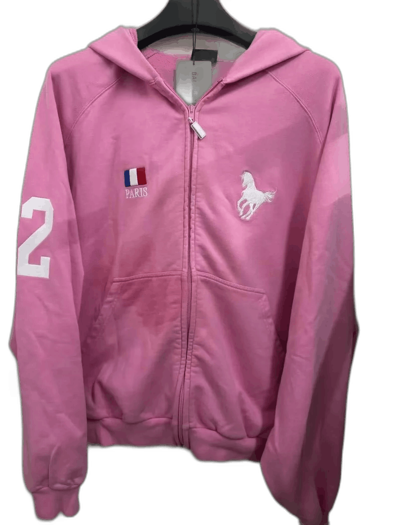 Balenciaga Balenciaga Pink Horse Hoodie Jacket-2506 Size XL / US 12-14 / IT 48-50 - 1 Thumbnail