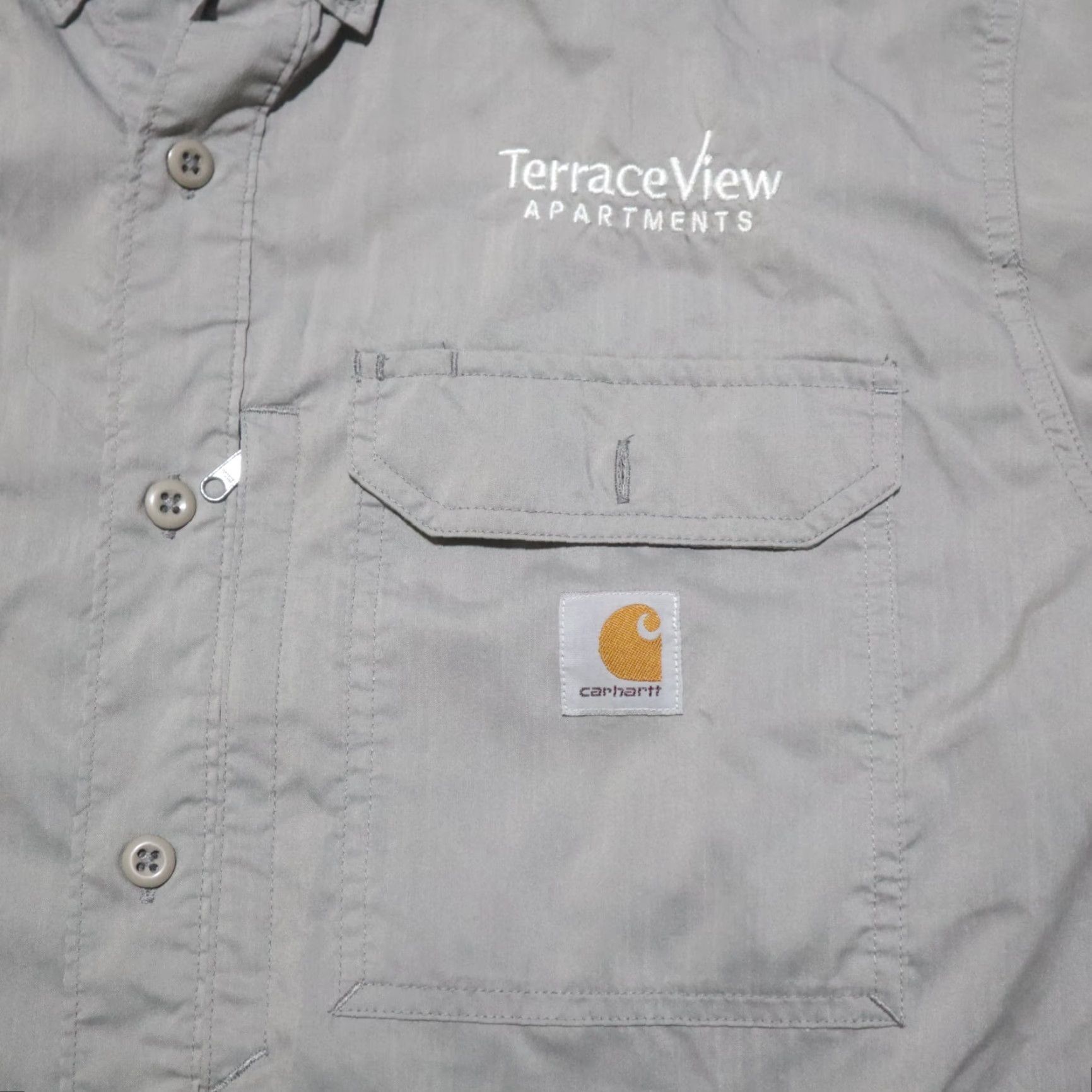 Carhartt Carhartt Force Shirt Button-Up Casual Relaxed Fit Adult Mens XL Gray Size US XL / EU 56 / 4 - 3 Thumbnail