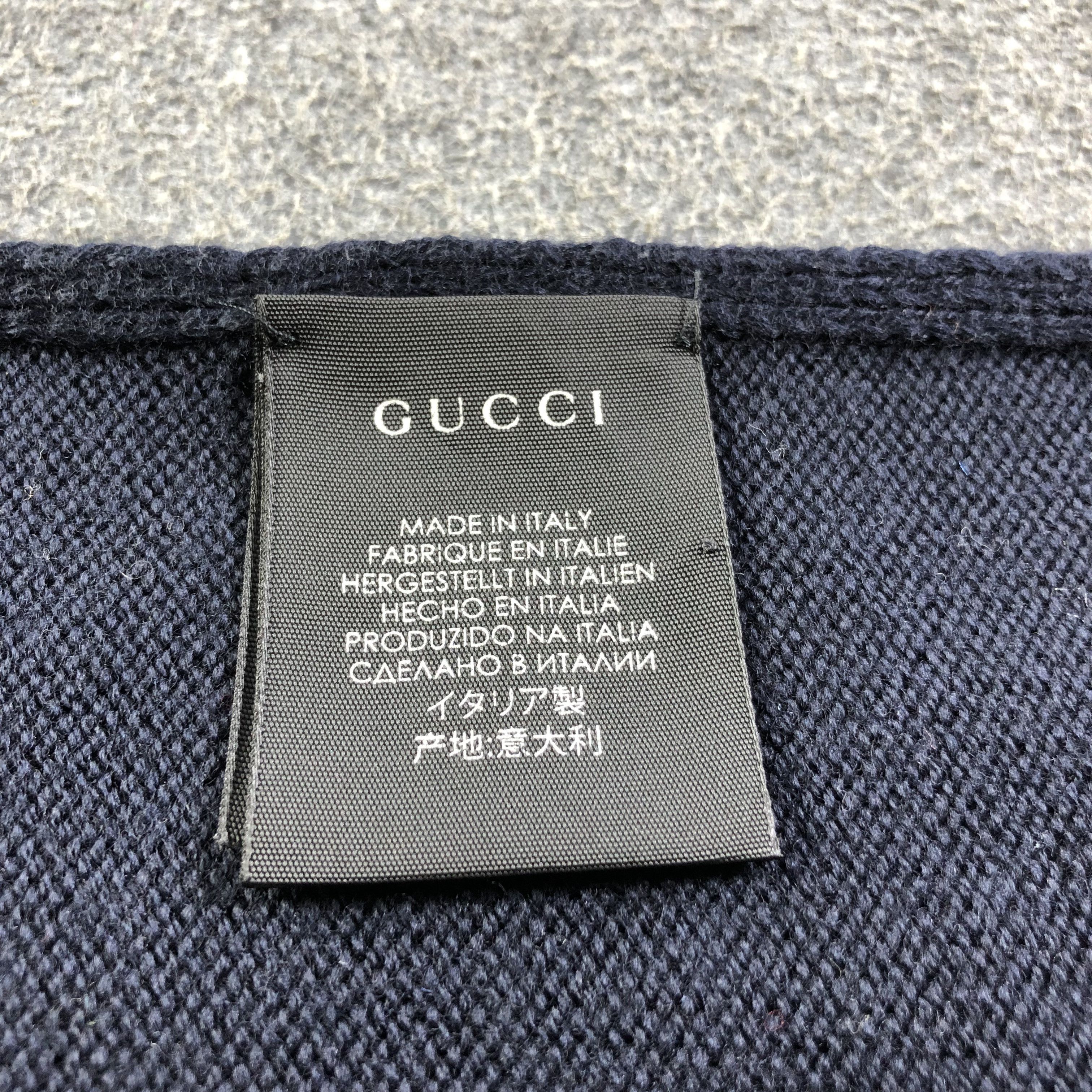 Gucci Gucci Wool Scarf Muffler Neck Wrap V1774 Size ONE SIZE - 5 Thumbnail