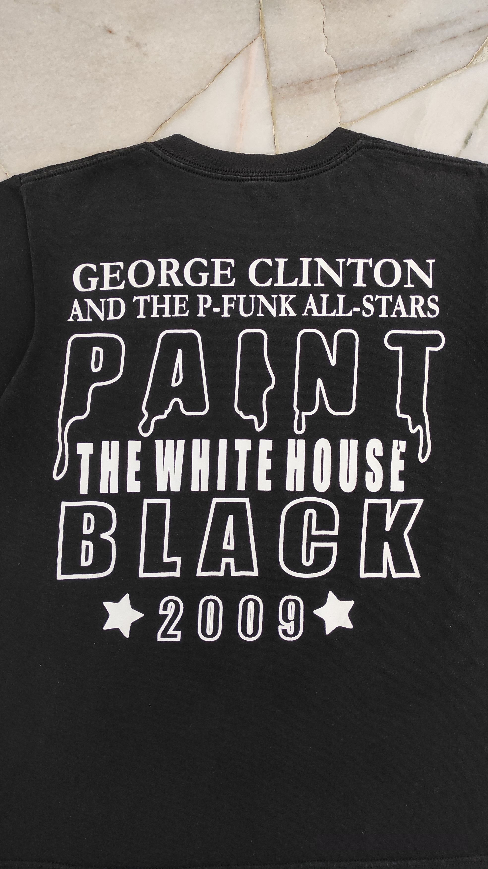 Band Tees George Clinton P Funk 2009 Paint the White House Black Shirt Size US M / EU 48-50 / 2 - 11 Thumbnail