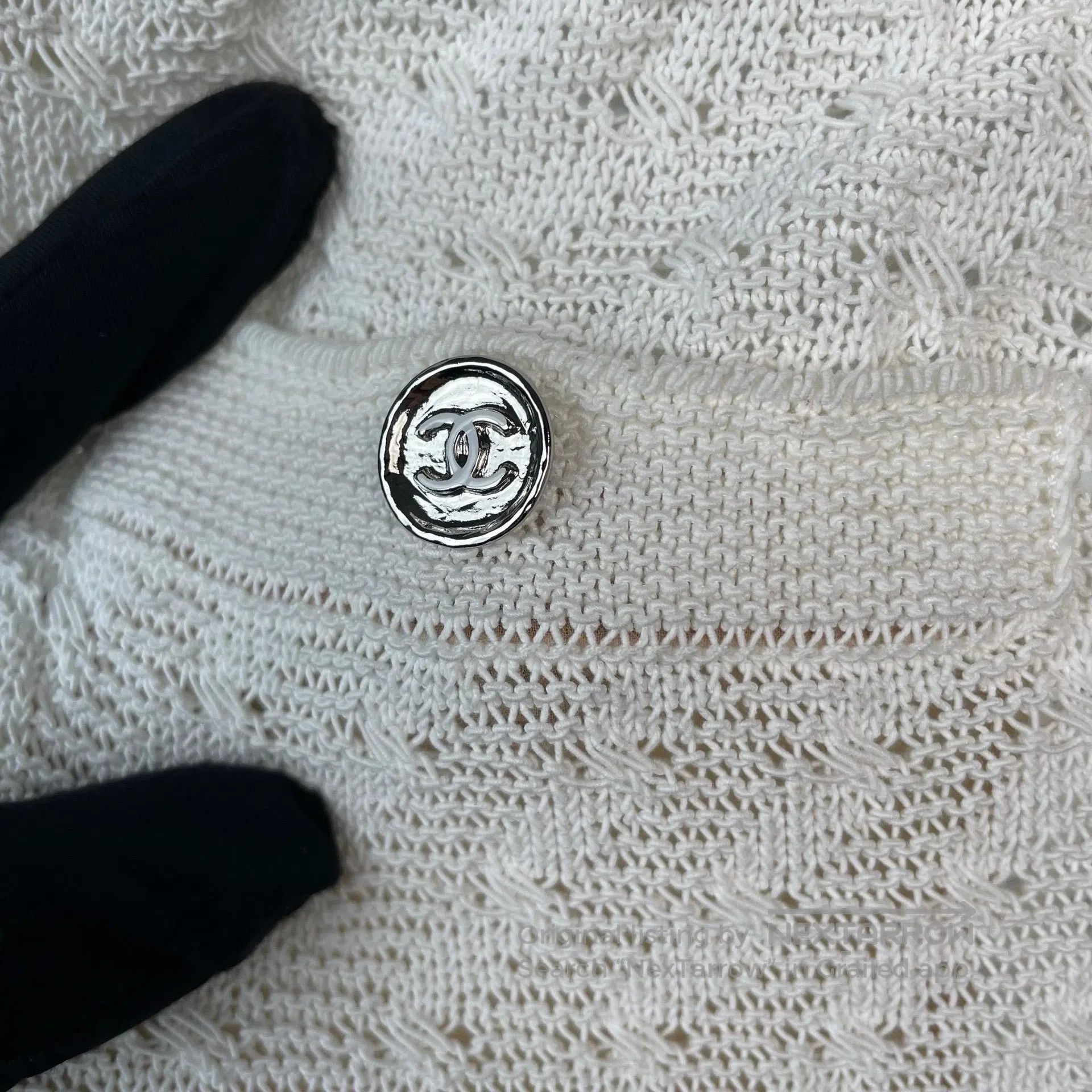 Chanel Chanel White knitted casual pants| Size 35" - 4 Thumbnail