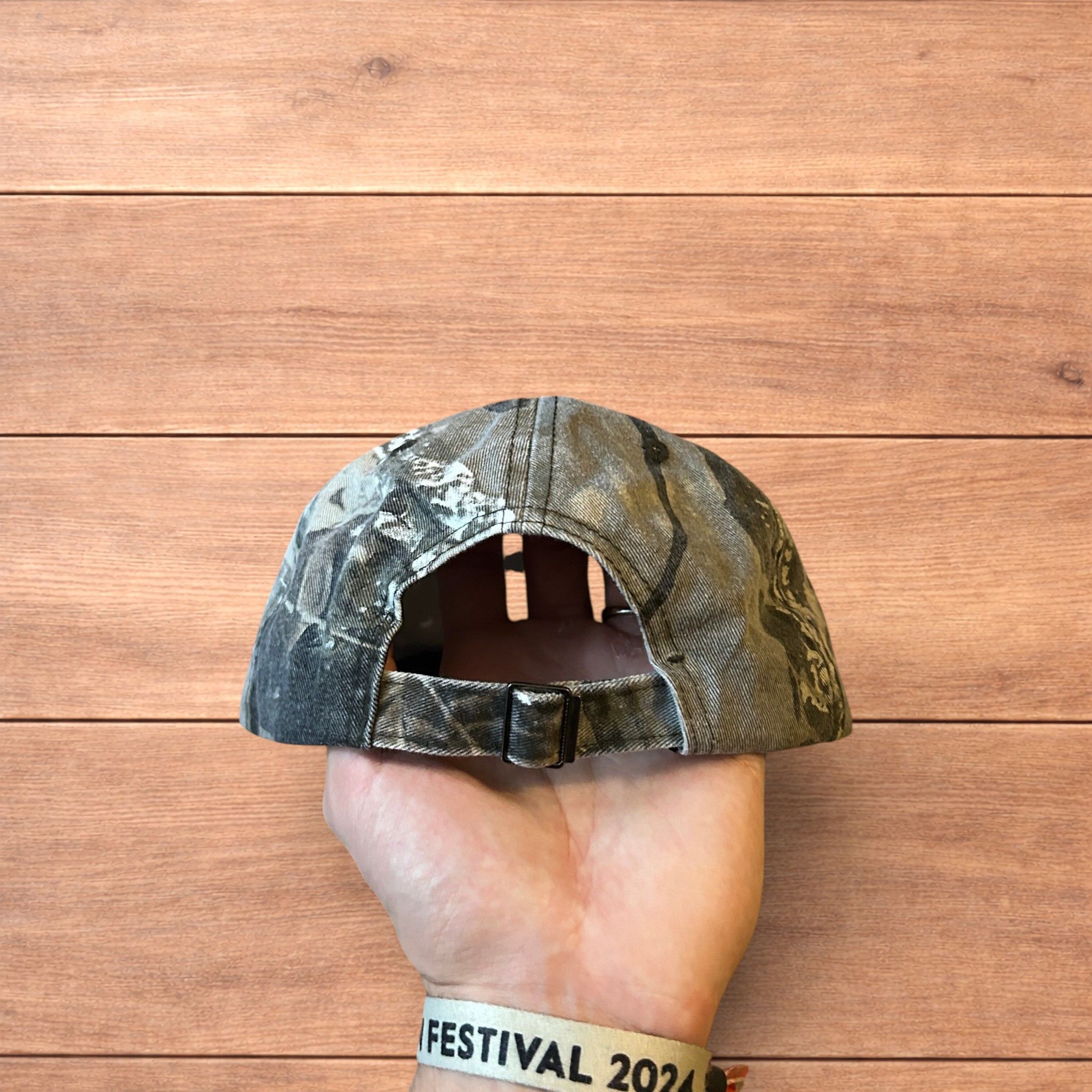 Japanese Brand Vintage style Camo military cap hat in grey colourway. Size ONE SIZE - 5 Thumbnail