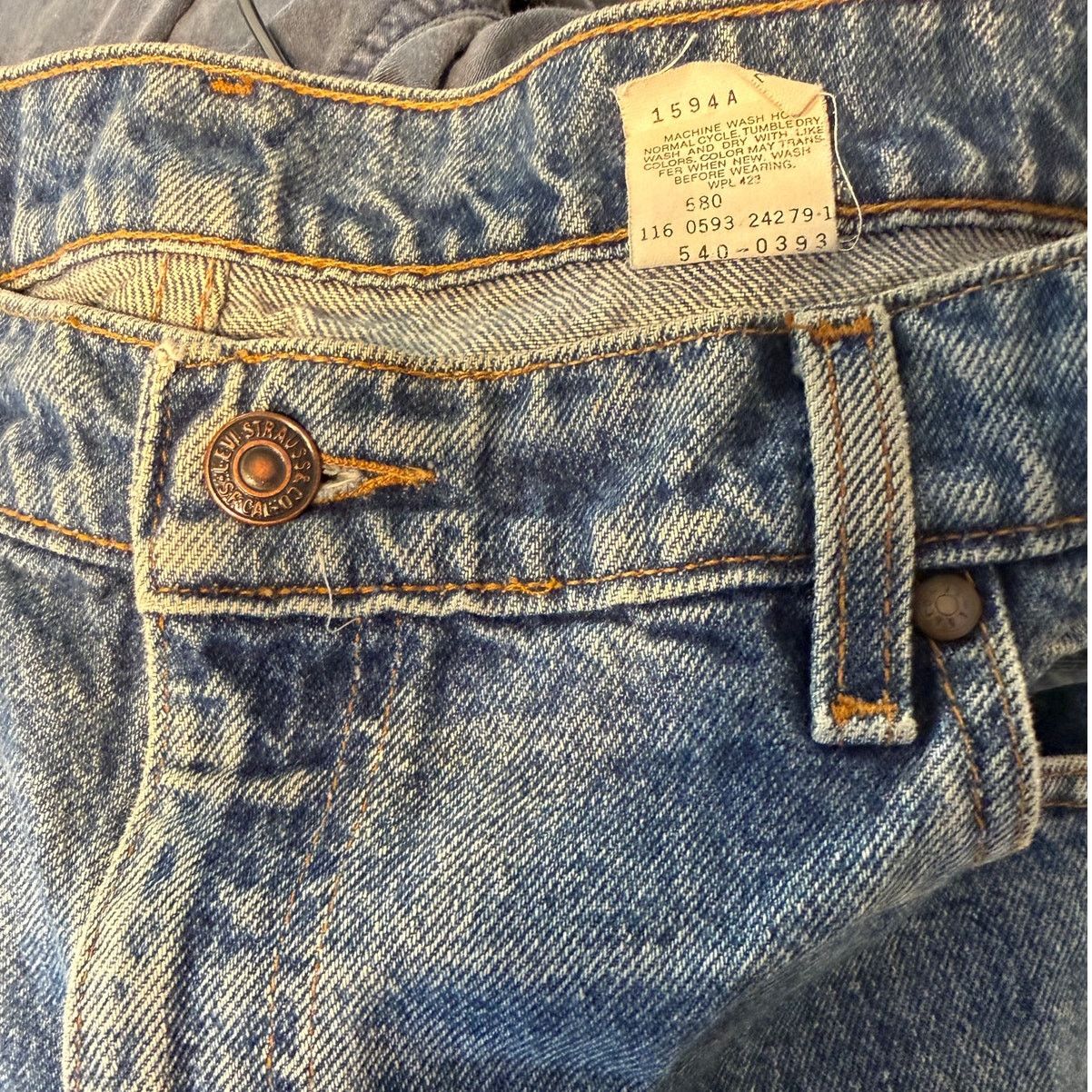 Levi's Vintage 90s Levi's 505 Orange Tab Relaxed Fit Jeans Size US 38 / EU 54 - 6 Thumbnail