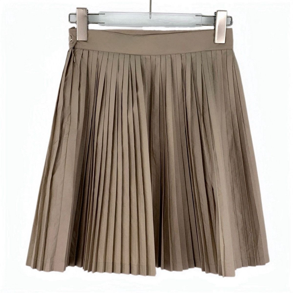 Dior Dior, Khaki Pleated Mini Skirt K26WX Size 25" / US 0 / IT 36 - 1 Thumbnail