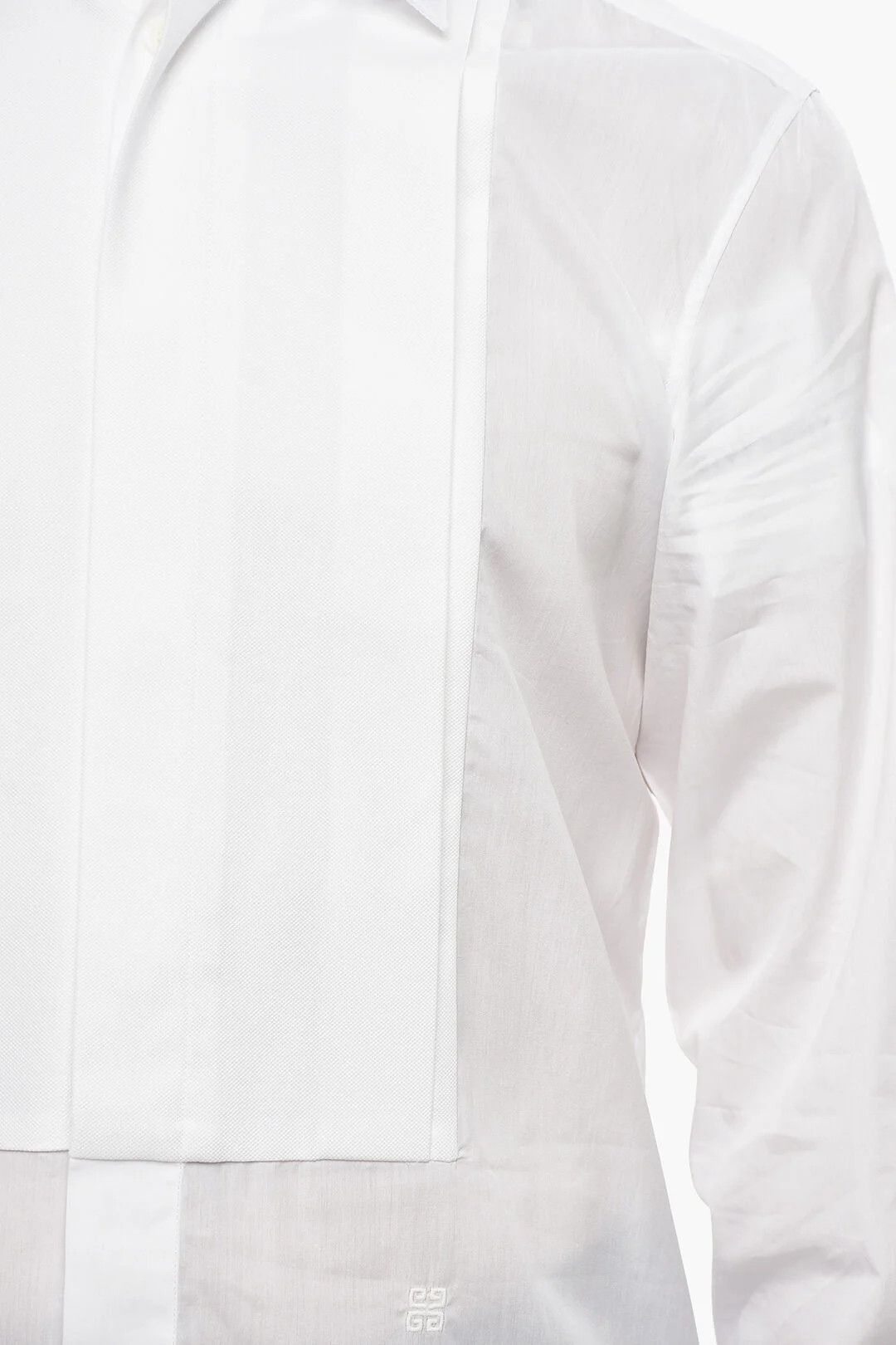 Givenchy og1mm0326 Cotton Tuxedo Shirt in White Size US S / EU 44-46 / 1 - 3 Thumbnail