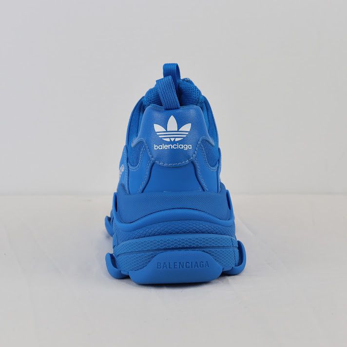 o1rshd1 Triple S Mesh Sneakers in Blue/White Low Top Sneakers