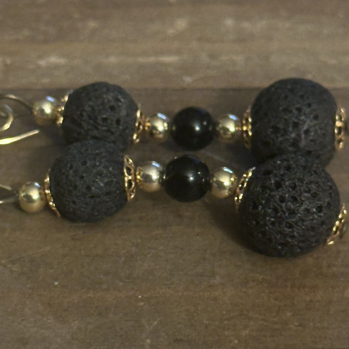 Other Lava stone dangle earrings Size ONE SIZE - 3 Thumbnail