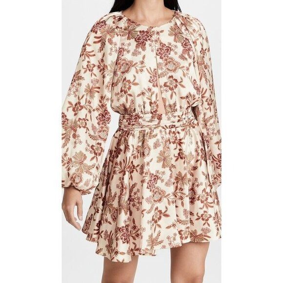 MISA Los Angeles MISA Los Angeles Kara Dress in Falling Floral Satin Made in Size XS / US 0-2 / IT 36-38 - 2 Thumbnail