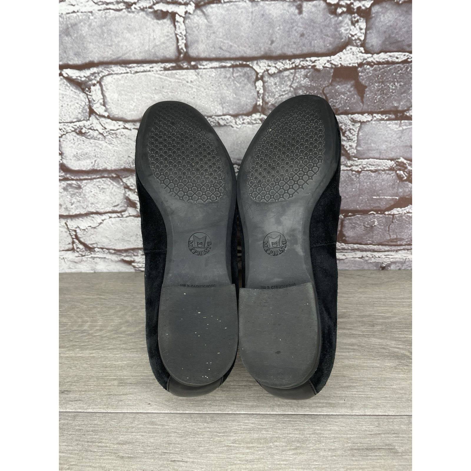 Mephisto Mephisto Air-Relax Black Suede Leather Rhinestone Heel Loafe Size US 10 / IT 40 - 10 Thumbnail