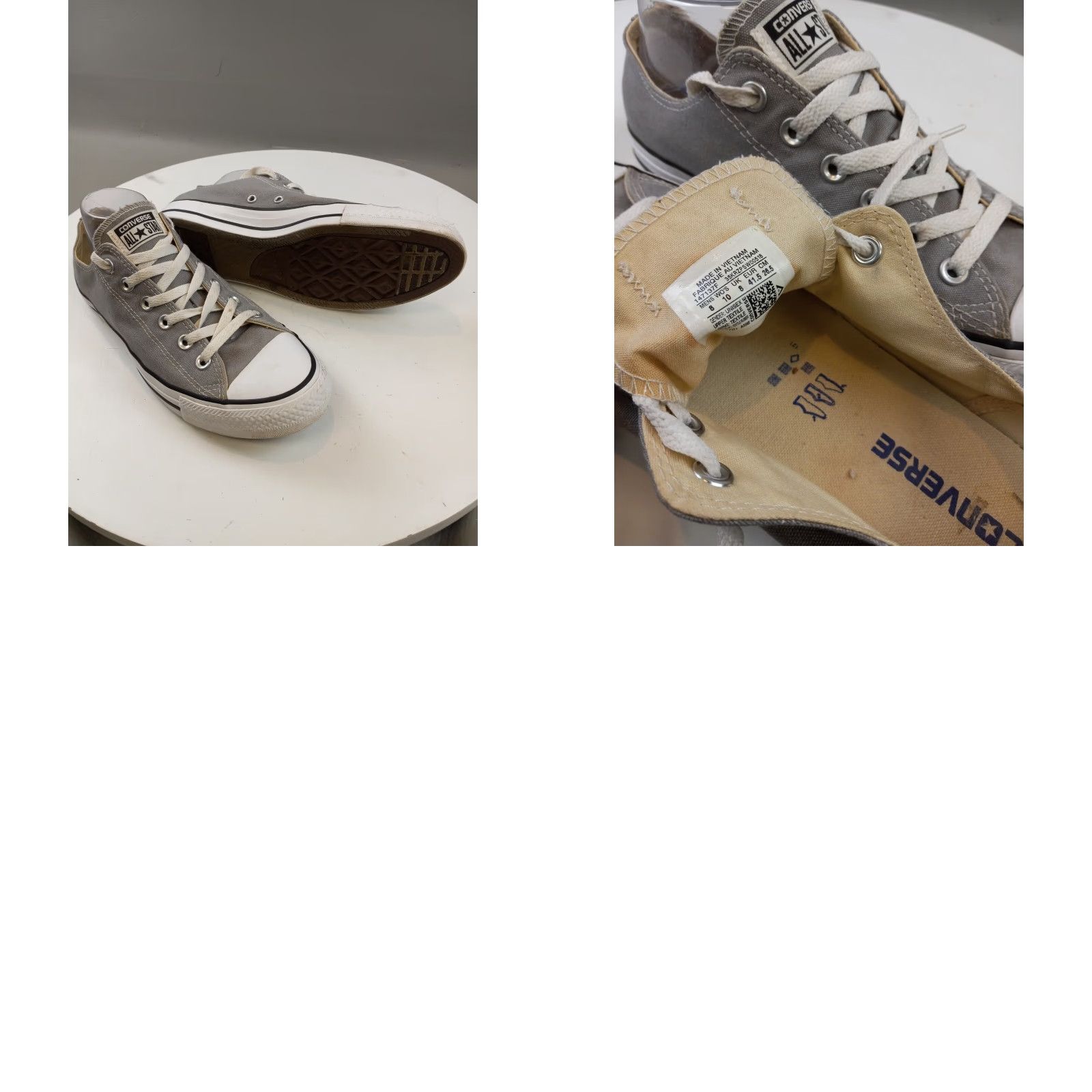 Converse Converse All Star Low Top Sneakers Gray Unisex Adults Mens 8 Womens 10 Casual Shoes鞋 Size M / US 6-8 / IT 42-44 - 8 Thumbnail