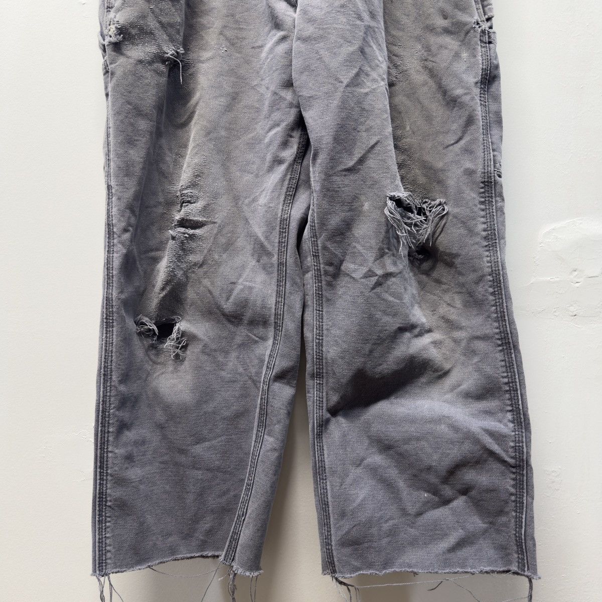 Carhartt Carhartt Thrashed Faded Distressed Pants ERD Grunge Chrome Size US 31 - 11 Thumbnail
