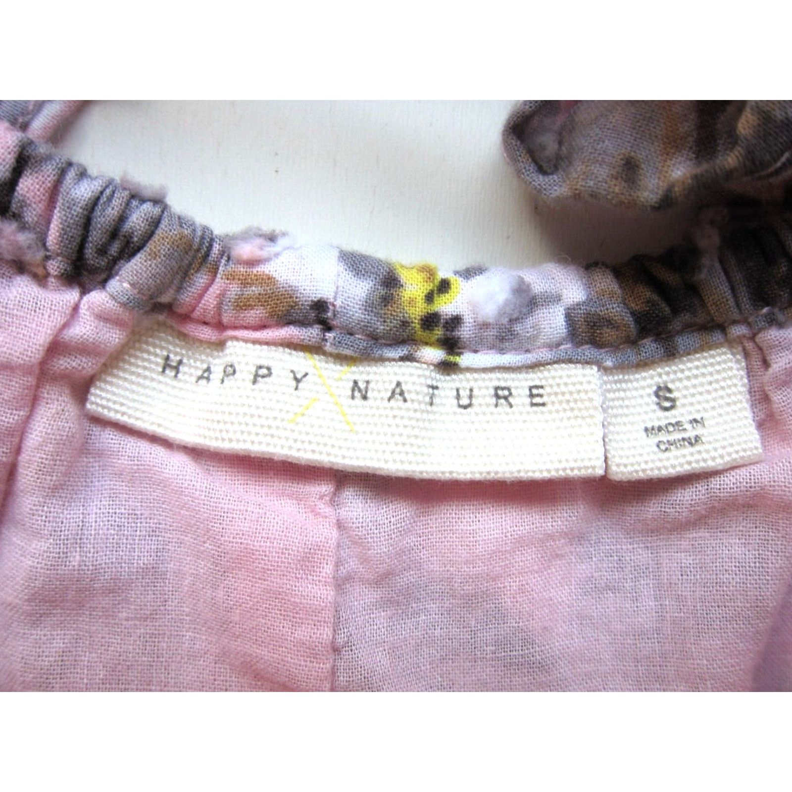 Pinko Happy Nature Maxi Dress Short Sleeve 100% Cotton Pink White Yellow Small Womens Size 28" / US 6 / IT 42 - 3 Thumbnail