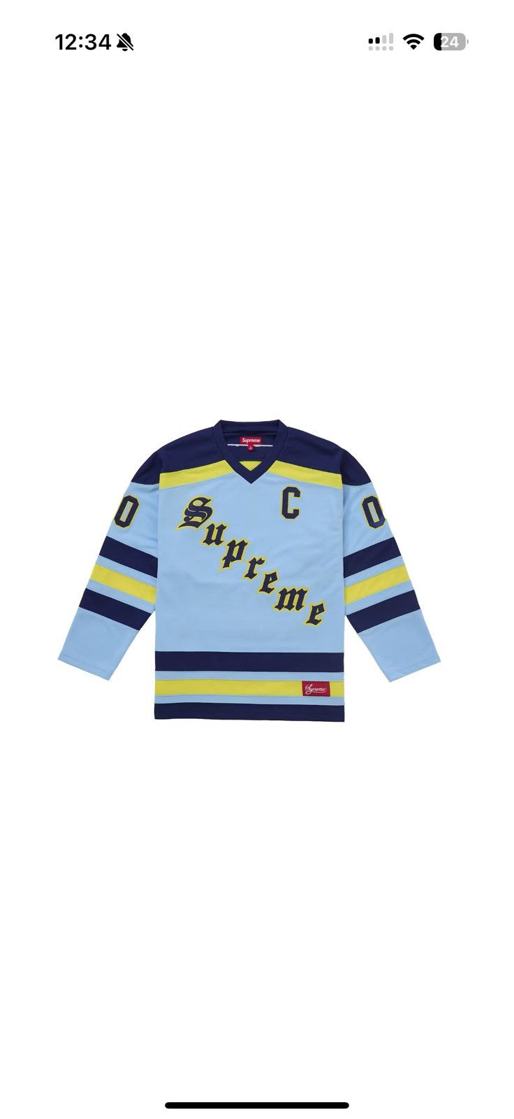 Supreme Supreme Fire & Ice Hockey Jersey Light Blue size Small Size US S / EU 44-46 / 1 - 1 Thumbnail