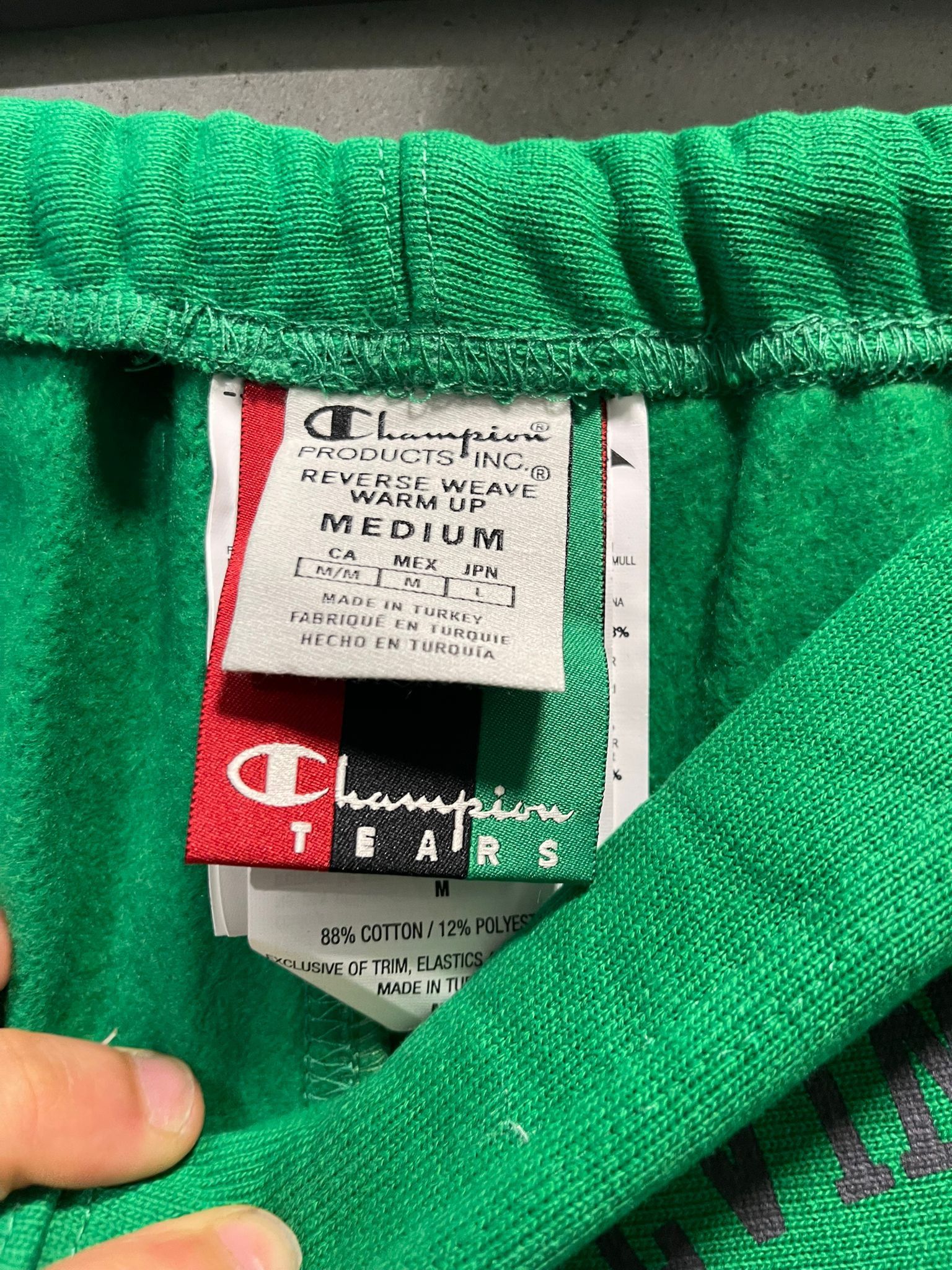 Champion × DENIM TEARS Denim Tears x Champion Revelations Sweatpants Green Size US 32 / EU 48 - 4 Thumbnail
