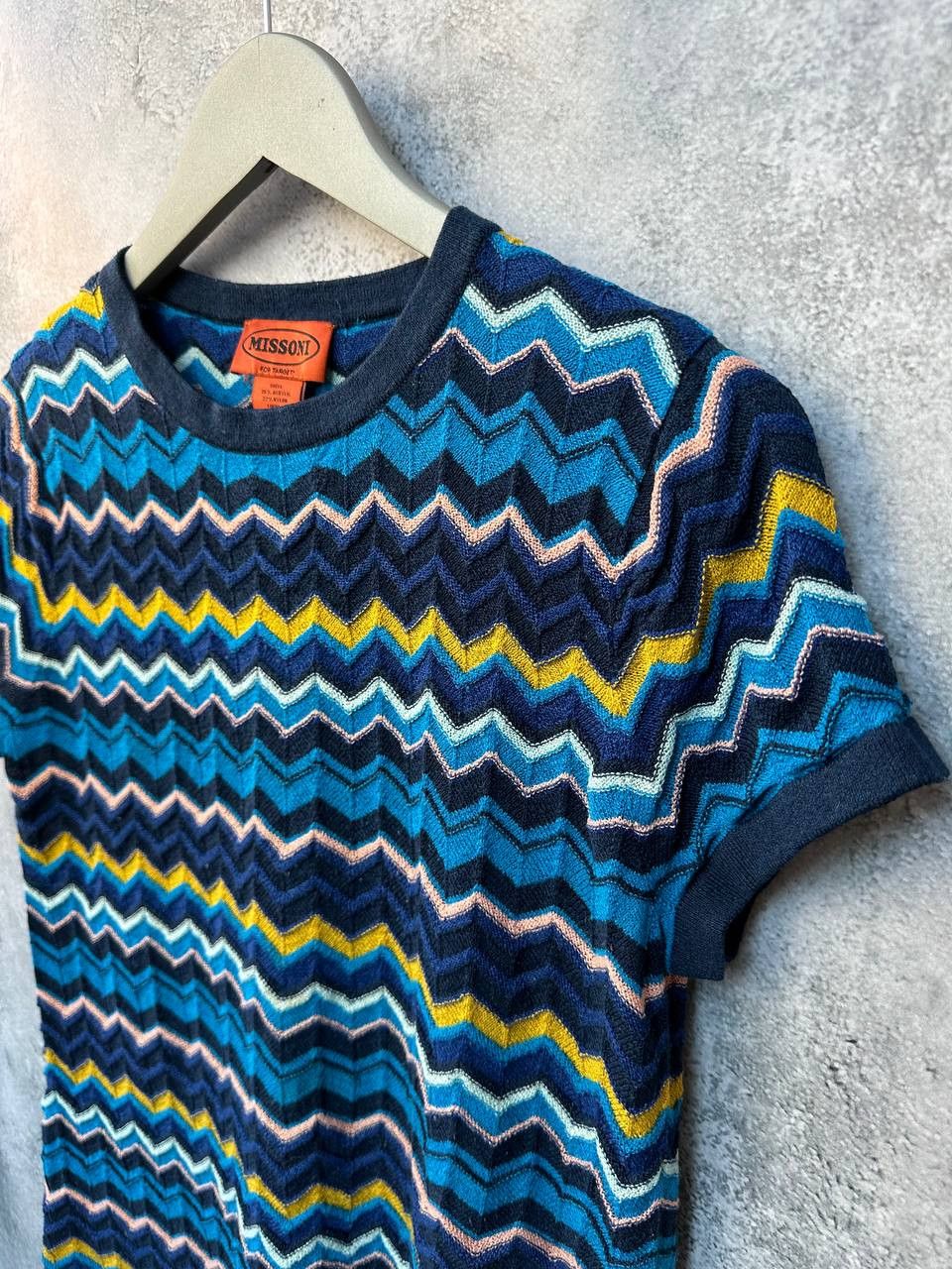 Designer Missoni for Target Tunic Zigzag Chevron Knit Short Sleeve Size M / US 6-8 / IT 42-44 - 6 Thumbnail