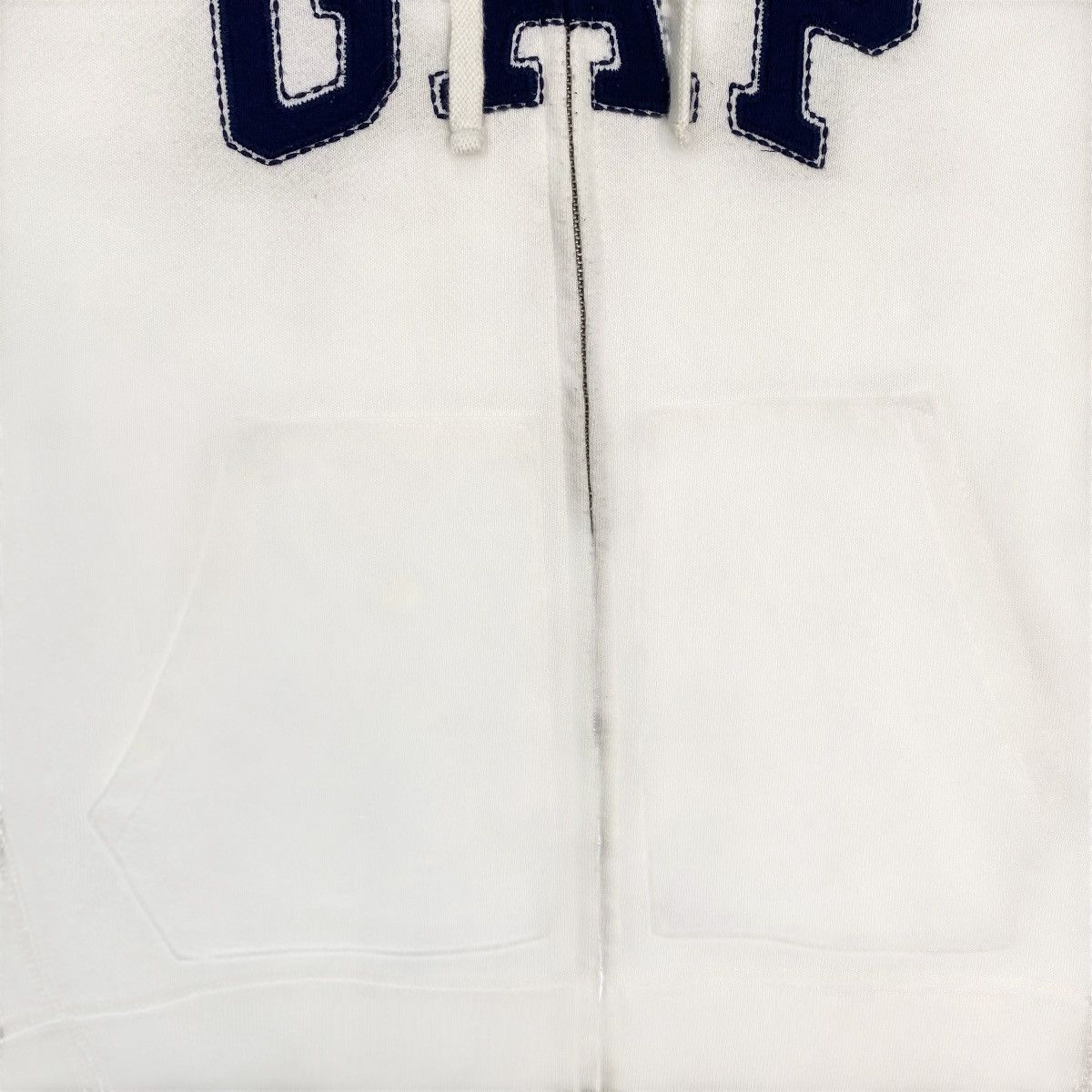 Vintage Vintage Gap Full Zip Hoodie White Pullover Jumper Size Xs Size US XS / EU 42 / 0 - 5 Thumbnail
