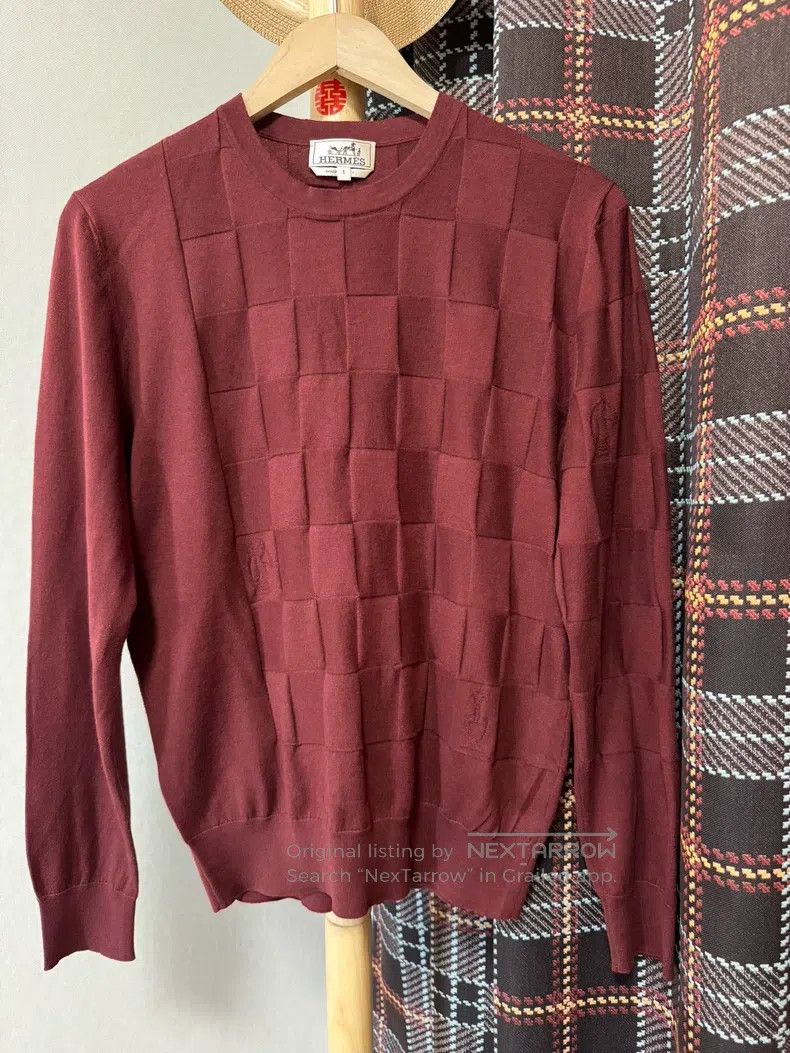 Hermes Hermes Cashmere Sweater, 60% Cashmere + 40% Cotton Size US S / EU 44-46 / 1 - 1 Thumbnail
