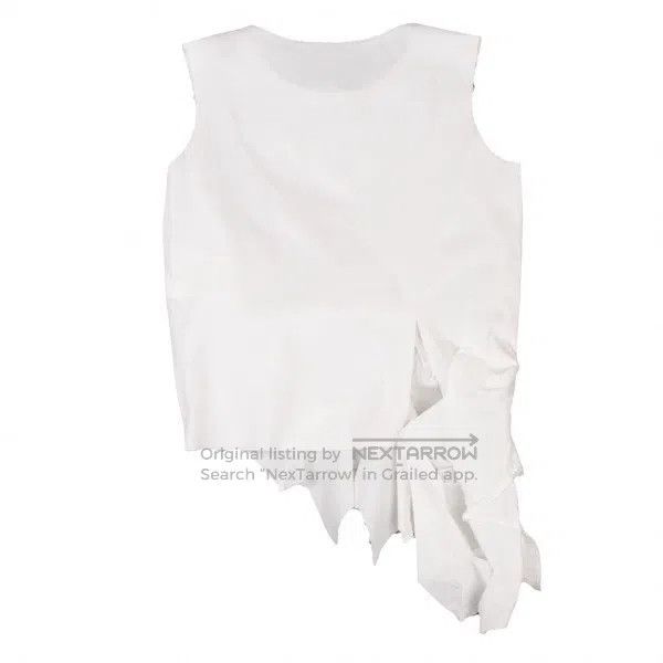 Comme des Garcons Comme Des Garcons White Retro Design Vest Top Size S / US 4 / IT 40 - 3 Thumbnail