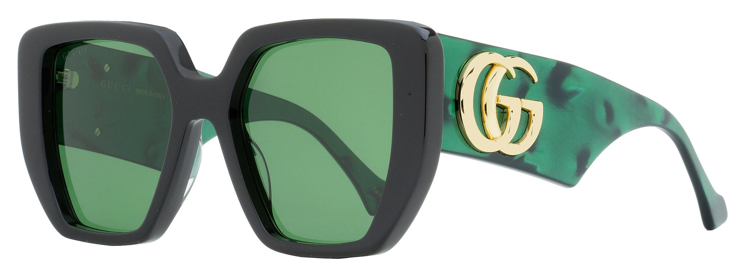 Geometric Sunglasses GG0956S 001 Black/Green 54mm 956