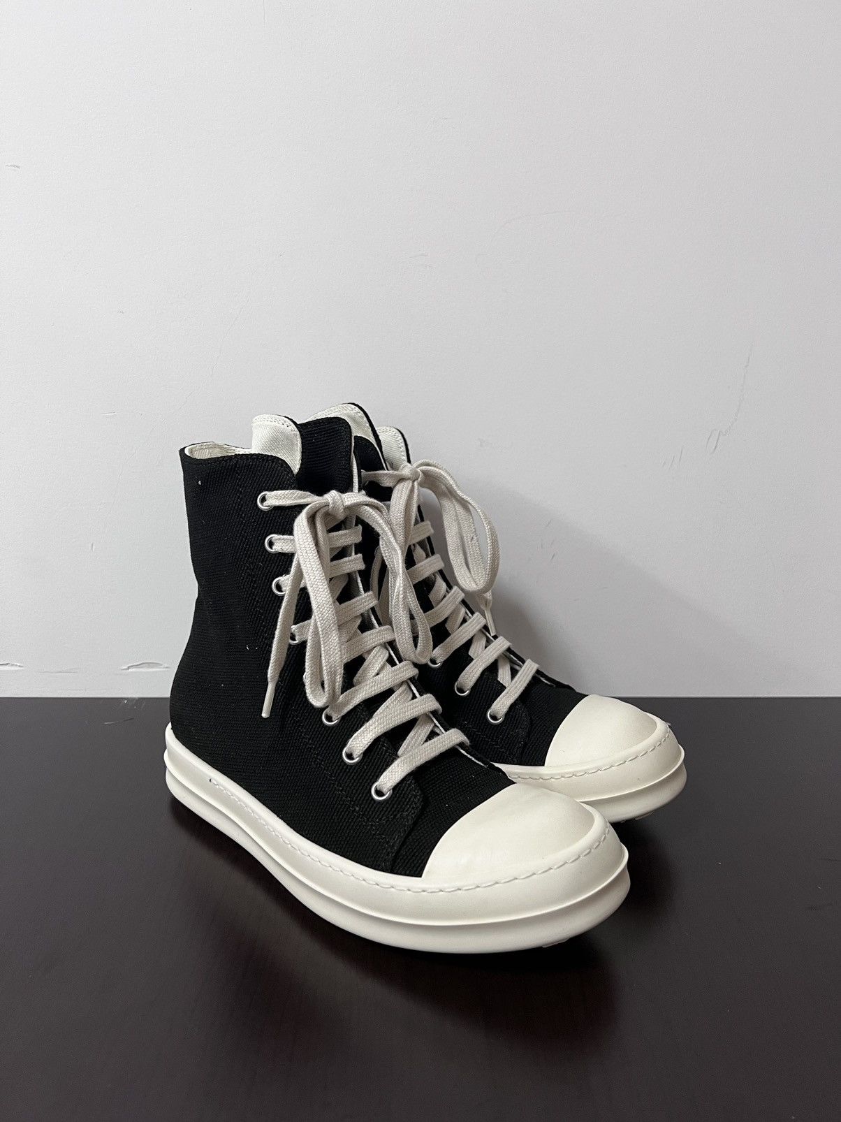 Rick Owens Drkshdw Rick owens drkshdw ramones high top sneakers Size US 7 / IT 37 - 5 Thumbnail