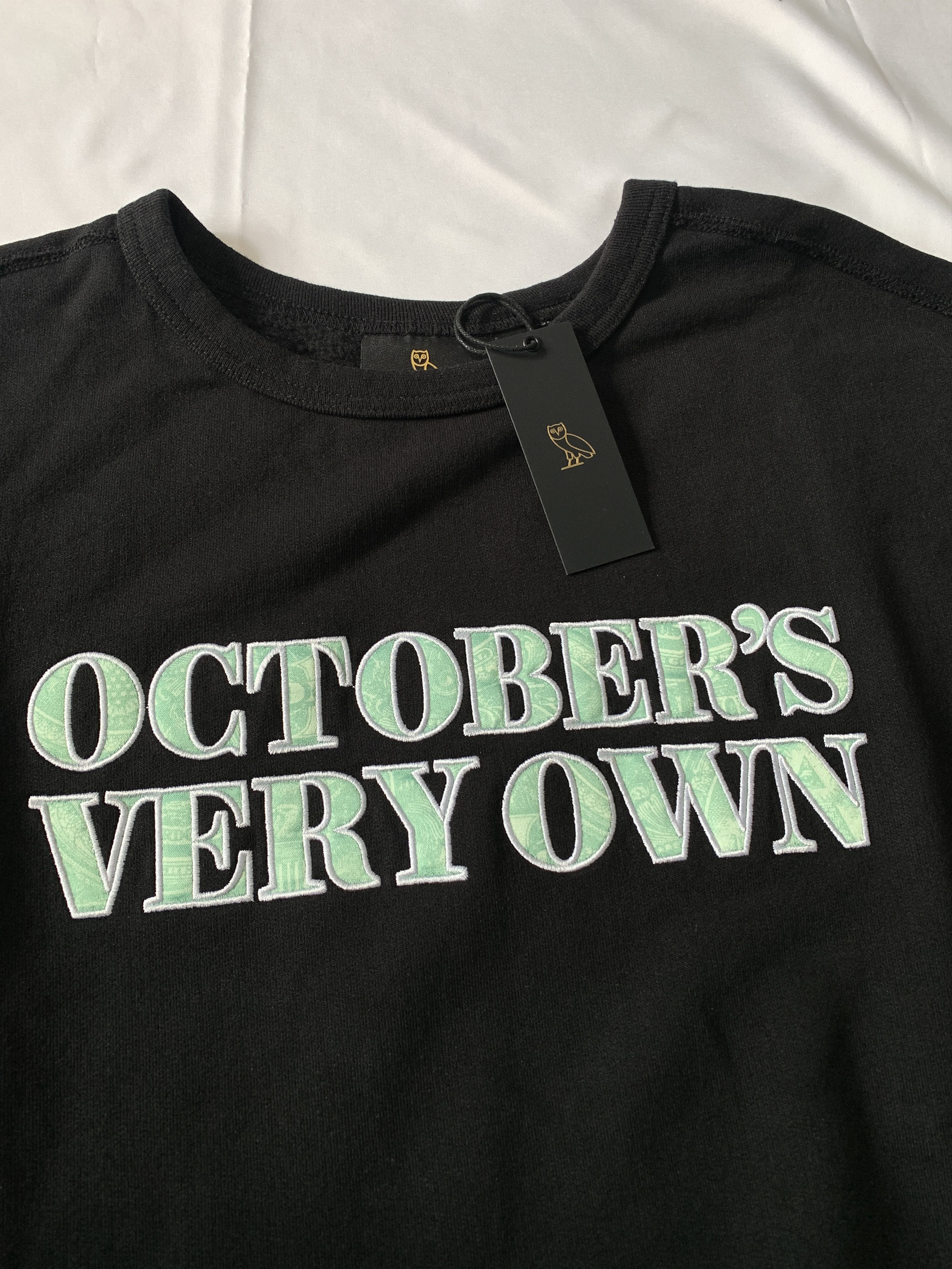 Drake OVO Embroidered OG Owl Dollar Sign Banknote Crewneck Size US XL / EU 56 / 4 - 4 Thumbnail