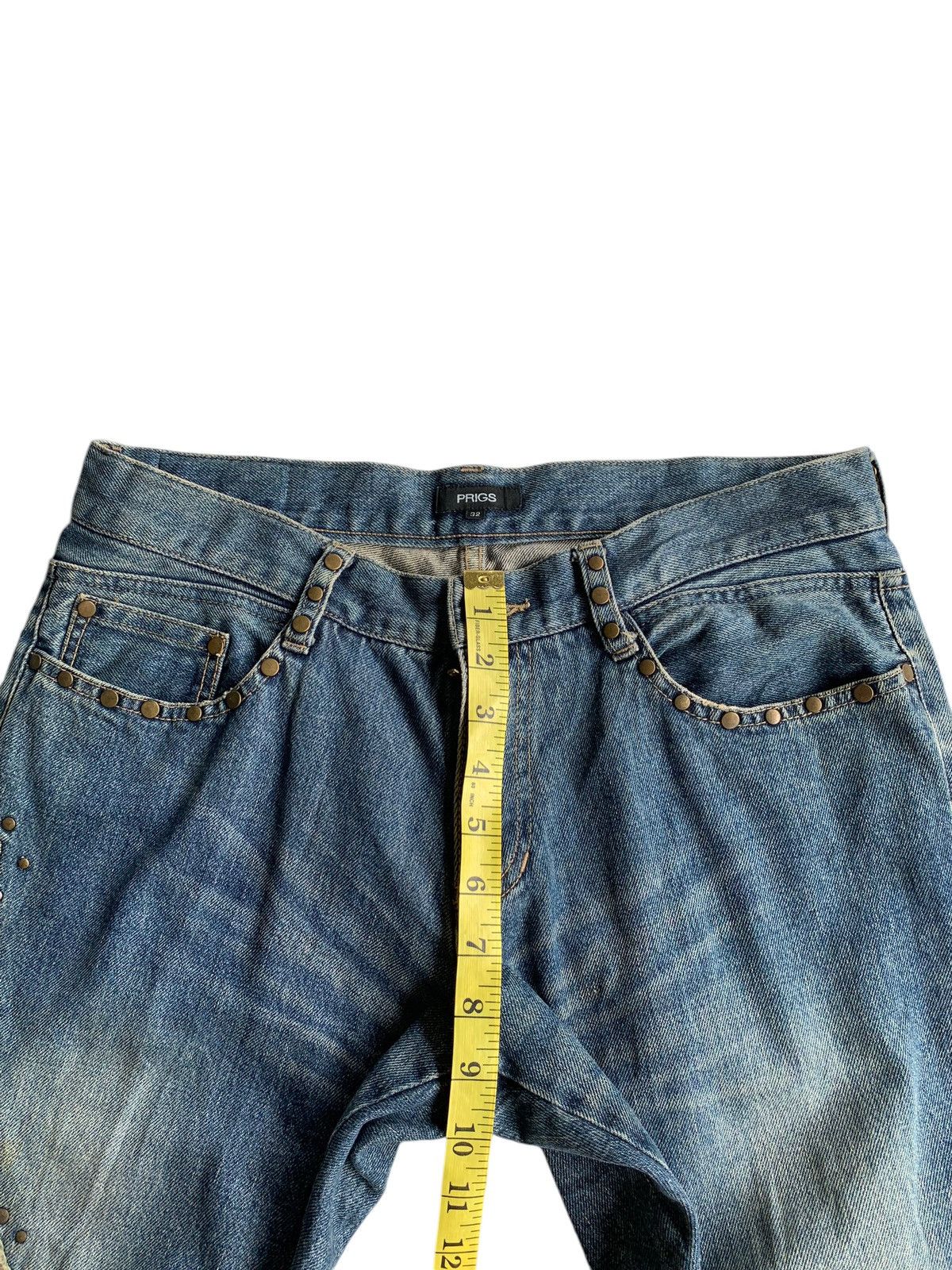 If Six Was Nine × Japanese Brand × Le Grande Bleu (L.G.B.) Punk Style Prigs snake Design Low Rise Distressed Denim☠️☠️ Size US 31 - 12 Thumbnail