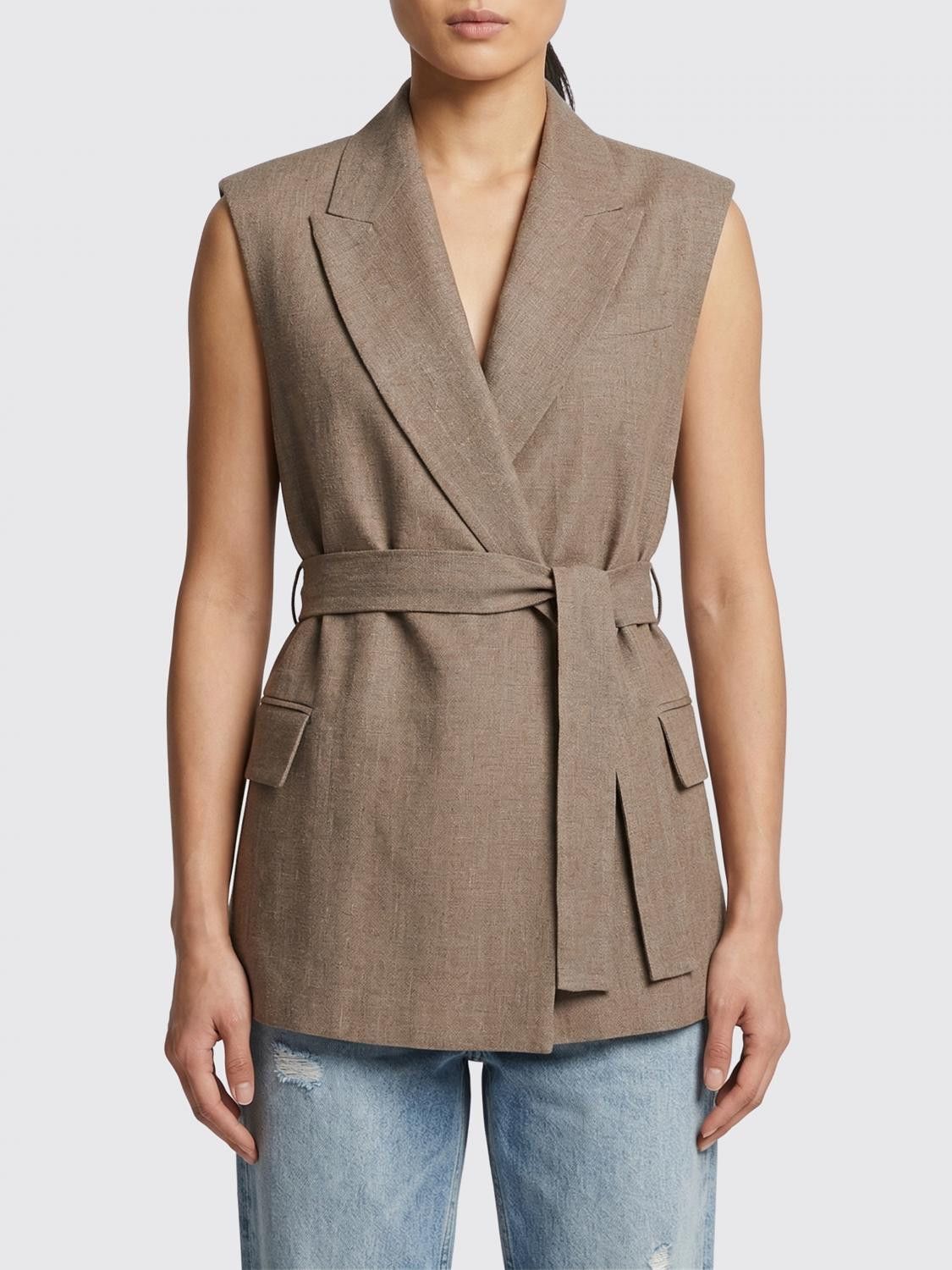 Brunello Cucinelli Brunello Cucinelli Waistcoat Woman Blush Pink Size S / US 4 / IT 40 - 1 Thumbnail