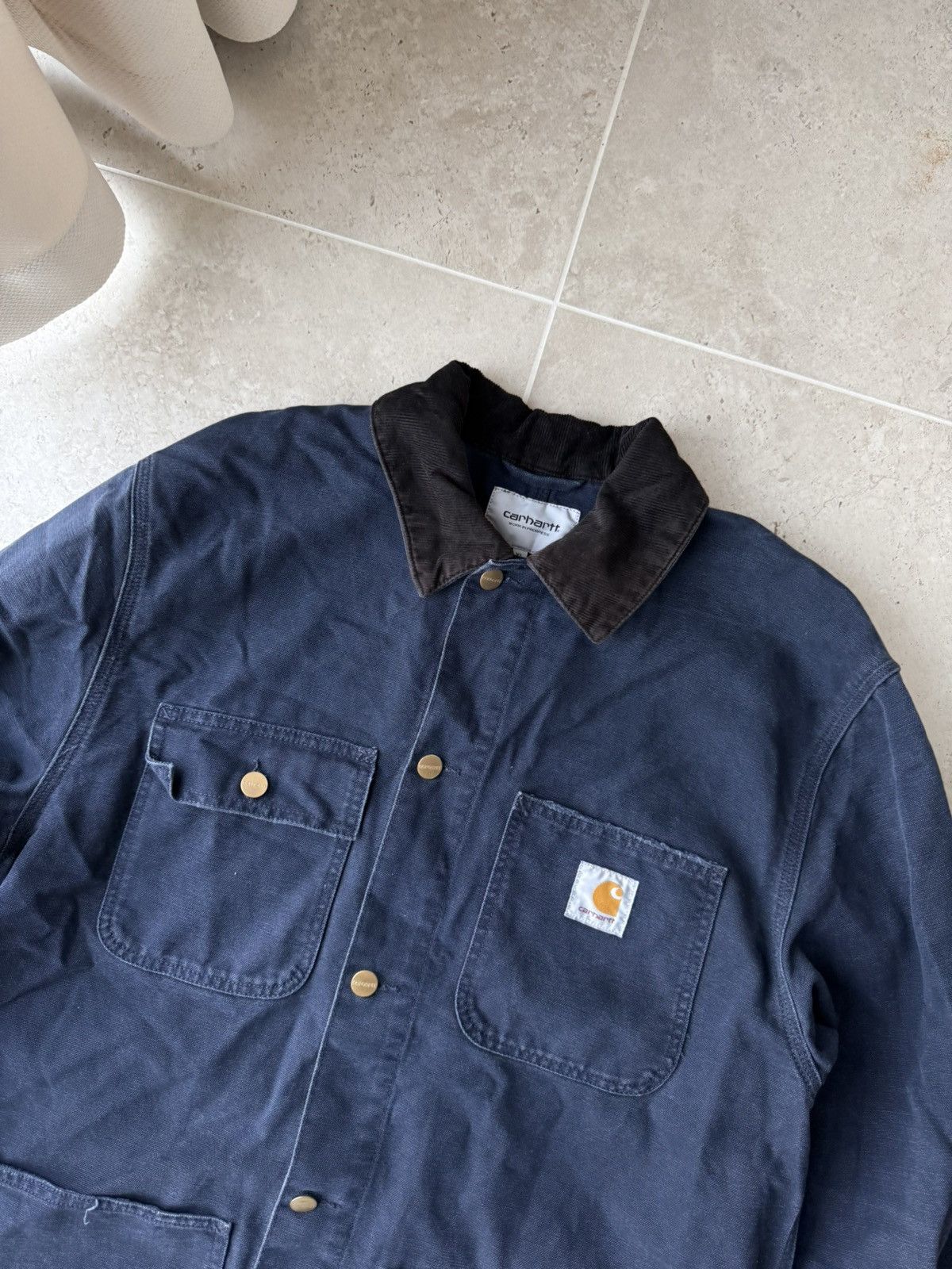 Carhartt Carhartt Wip Michigan Jacket Coat Vintage Black/Grey Size US XL / EU 56 / 4 - 3 Thumbnail