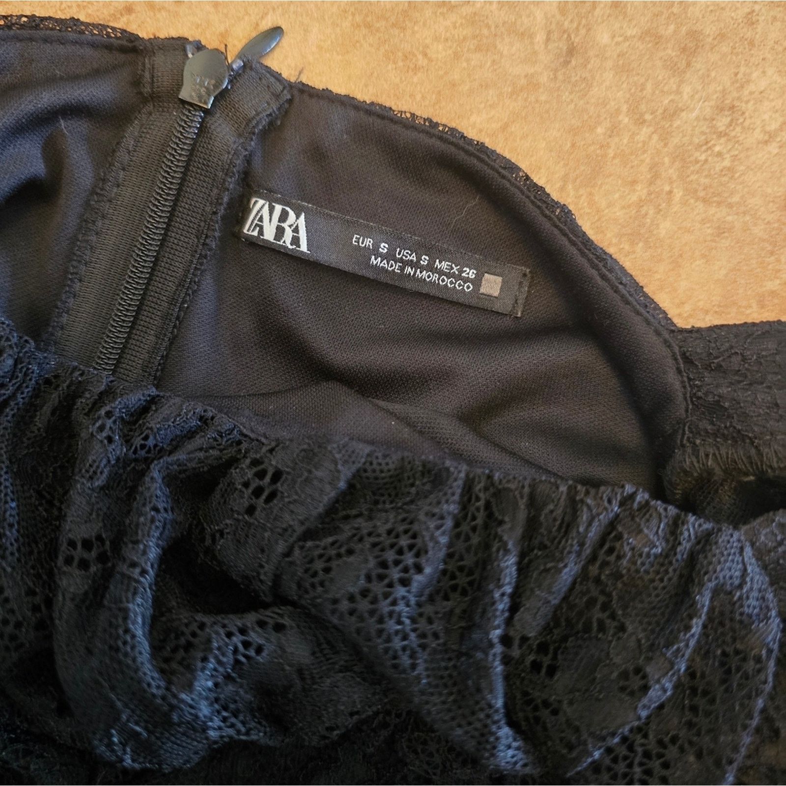 Zara Black Laced | ZARA | Long Sleeve Mini Size S / US 4 / IT 40 - 3 Thumbnail