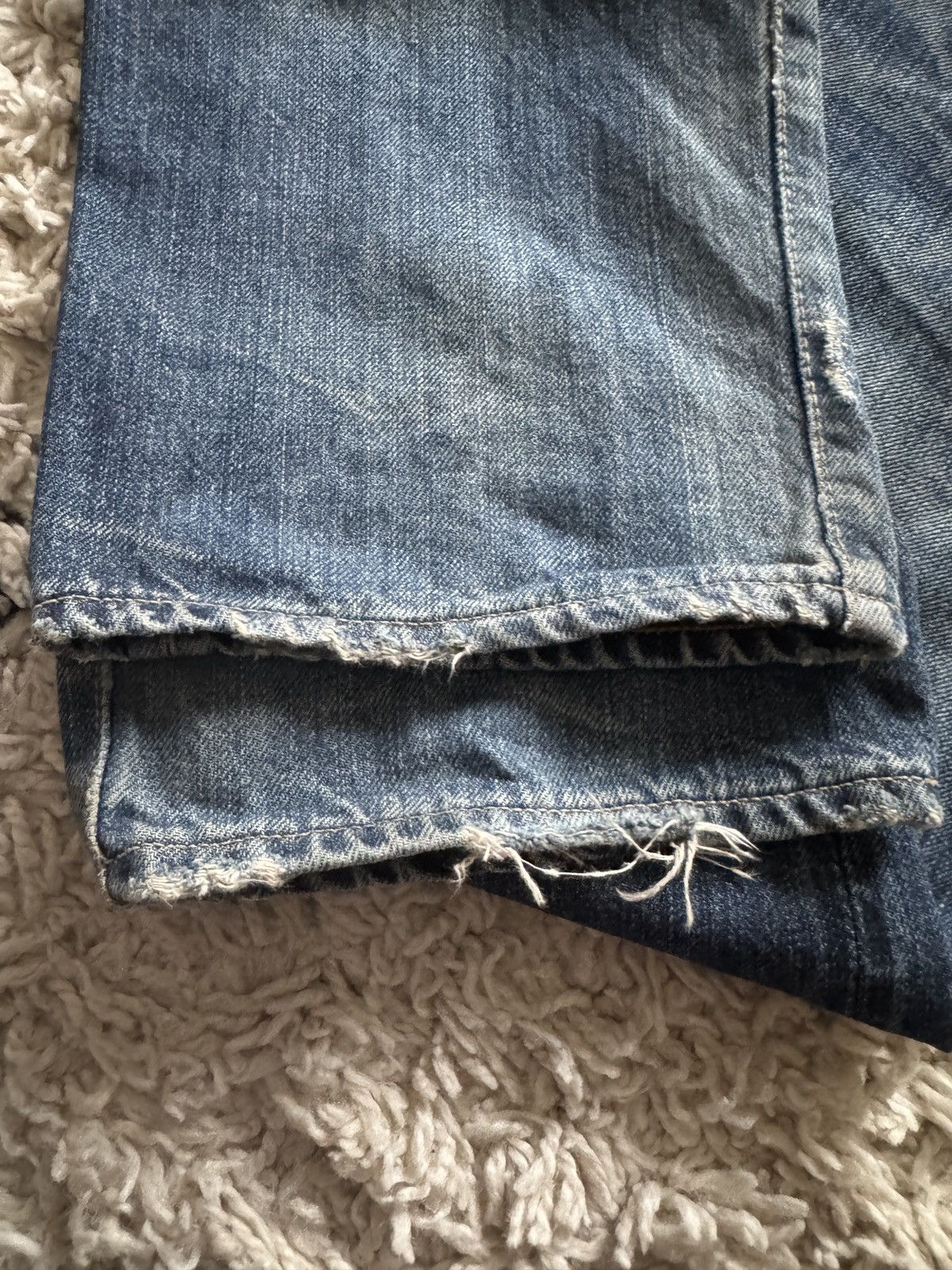 Hysteric Glamour Vintage Hysteric Glamour Faded Blue Wash Distress Jeans Size US 28 / EU 44 - 6 Thumbnail