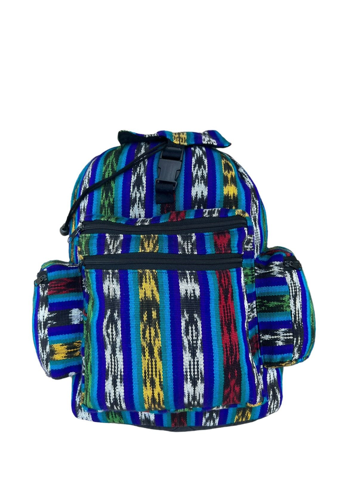 Vintage Vintage Guatemalan Multi Pocket Woven Backpack Bag Size ONE SIZE - 8 Thumbnail