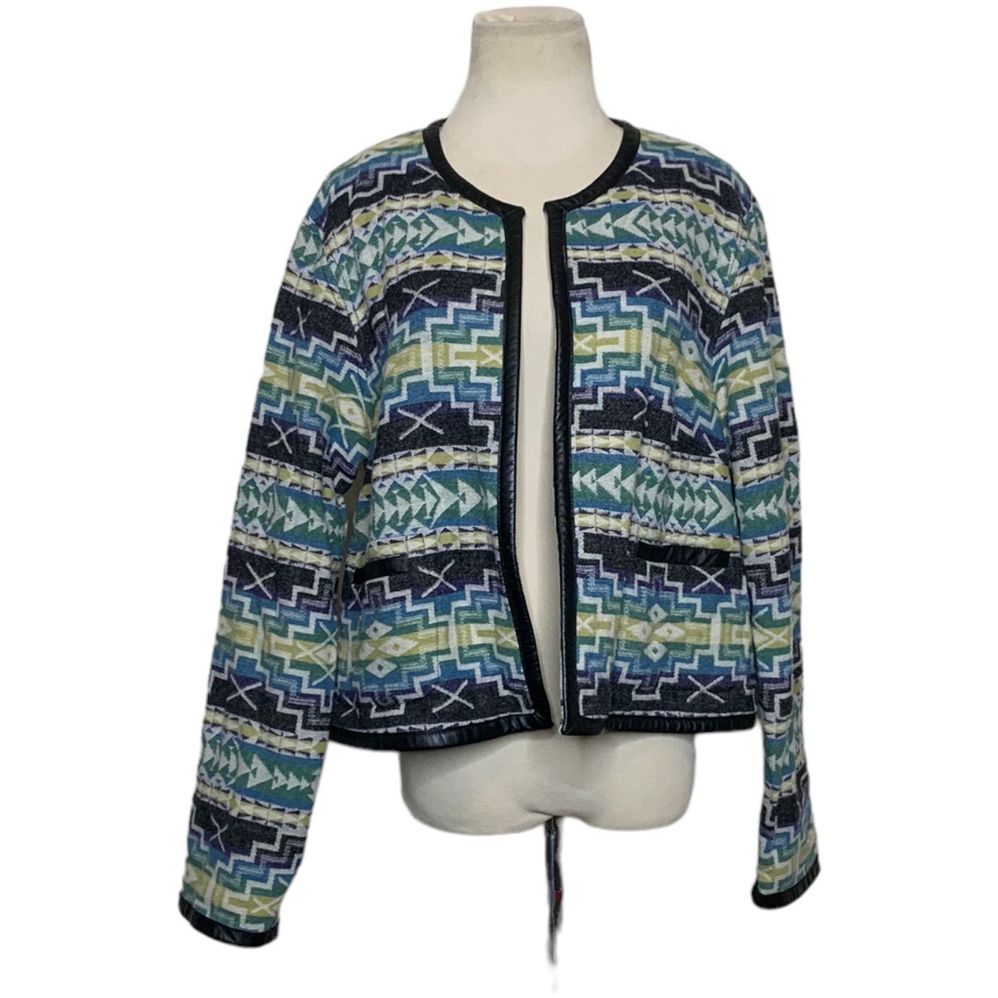 Pendleton Pendleton Blue Green Southwest Wool Cropped Shrug Jacket XL Size XL / US 12-14 / IT 48-50 - 9 Thumbnail