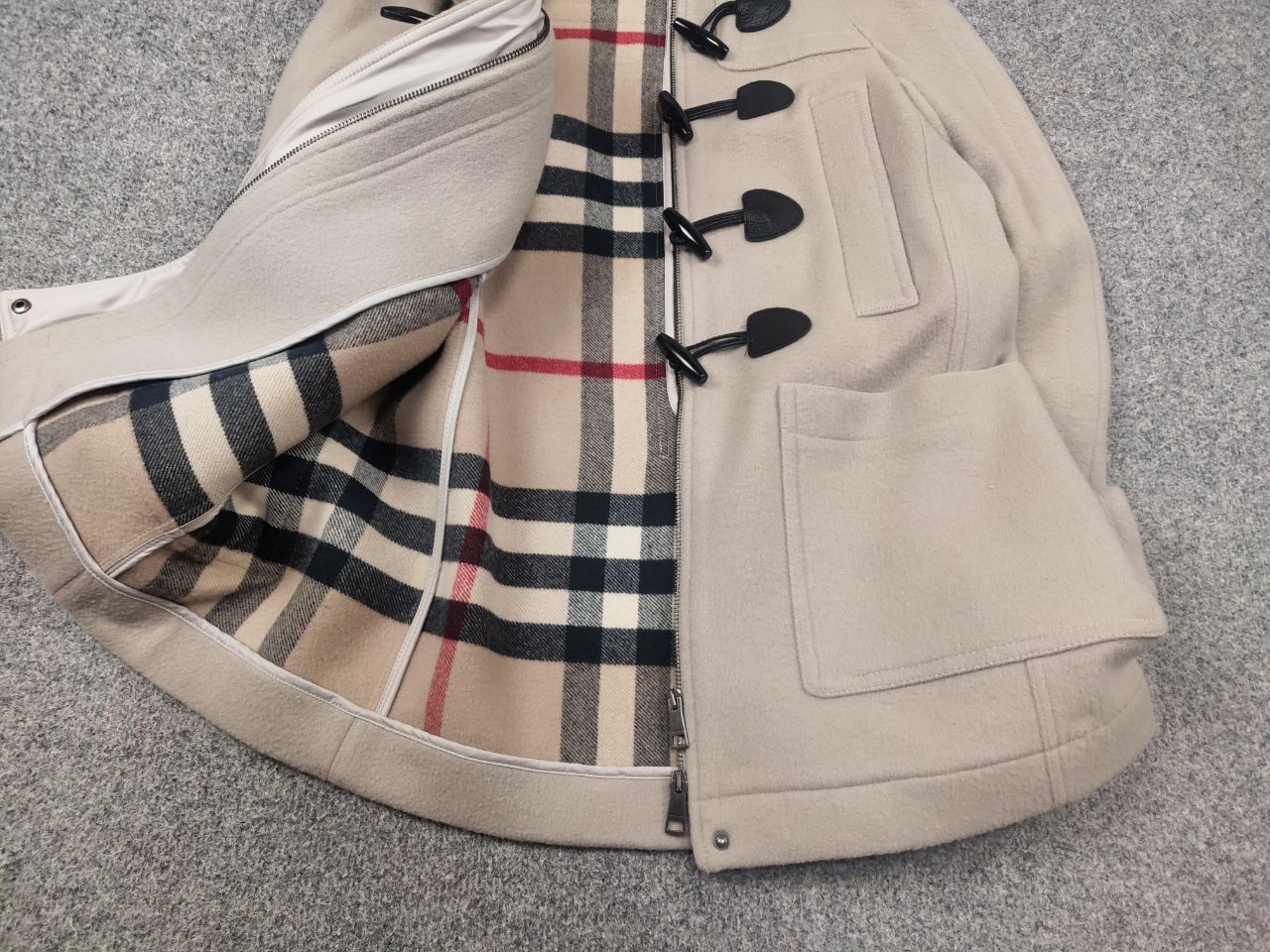 Burberry Burberry Brit Wool Camel Duffle Coat Jacket Nova Check Size S / US 4 / IT 40 - 5 Thumbnail