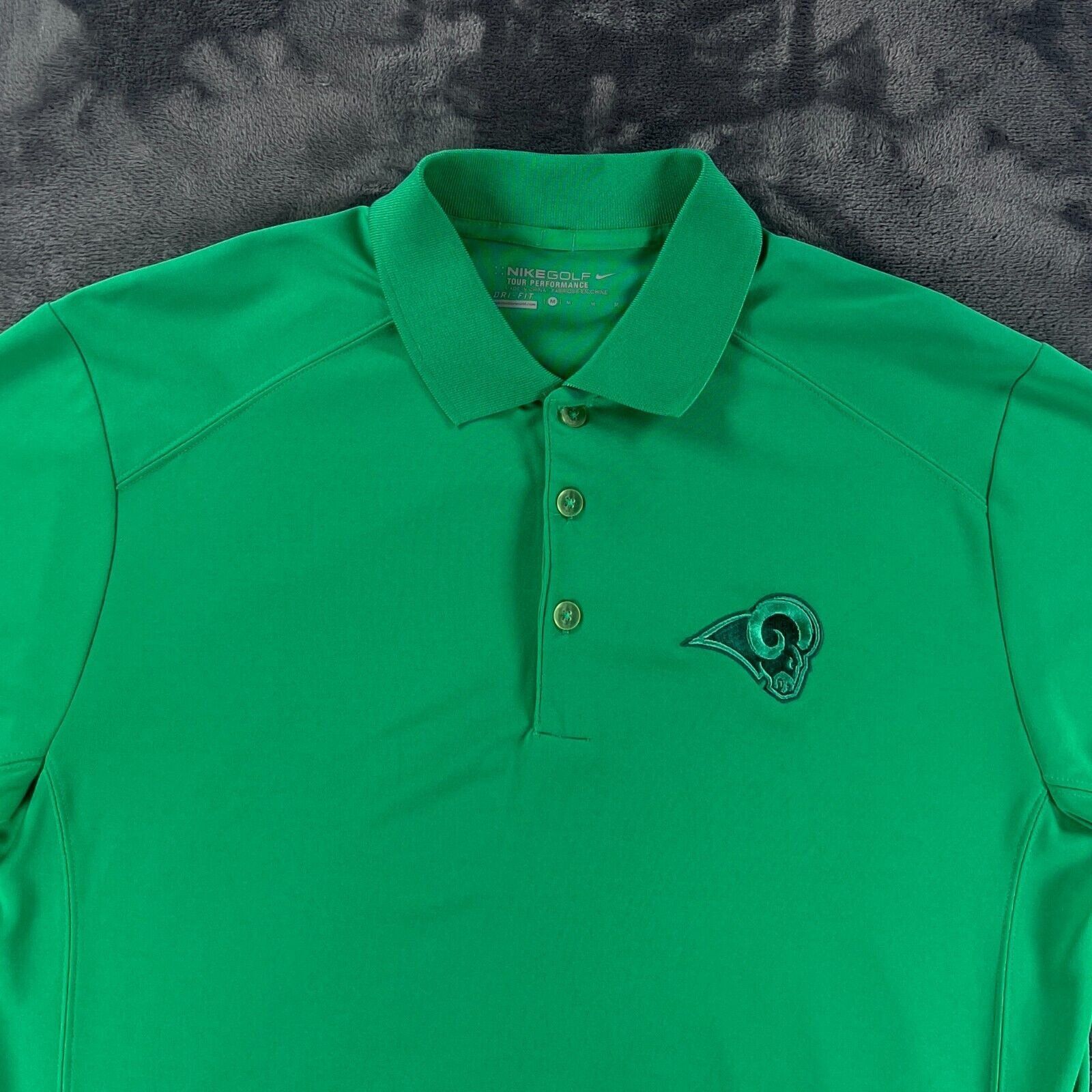 Nike Nike Golf Green Polo Men M St. Louis Rams Football NFL Team Size US M / EU 48-50 / 2 - 3 Thumbnail