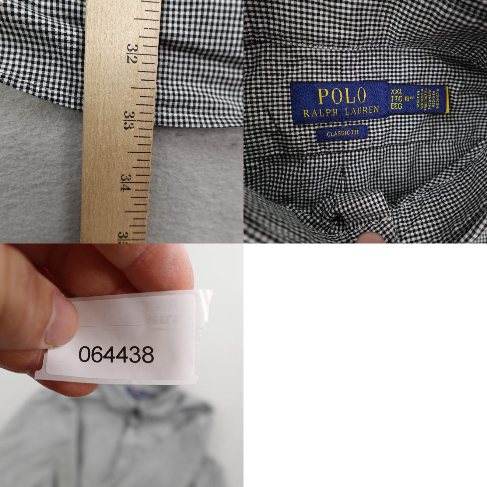 Polo Ralph Lauren Polo Ralph Lauren Shirt Mens 2XL Black White Gingham Plaid Performance Flex 18.5 Size US XXL / EU 58 / 5 - 8 Thumbnail