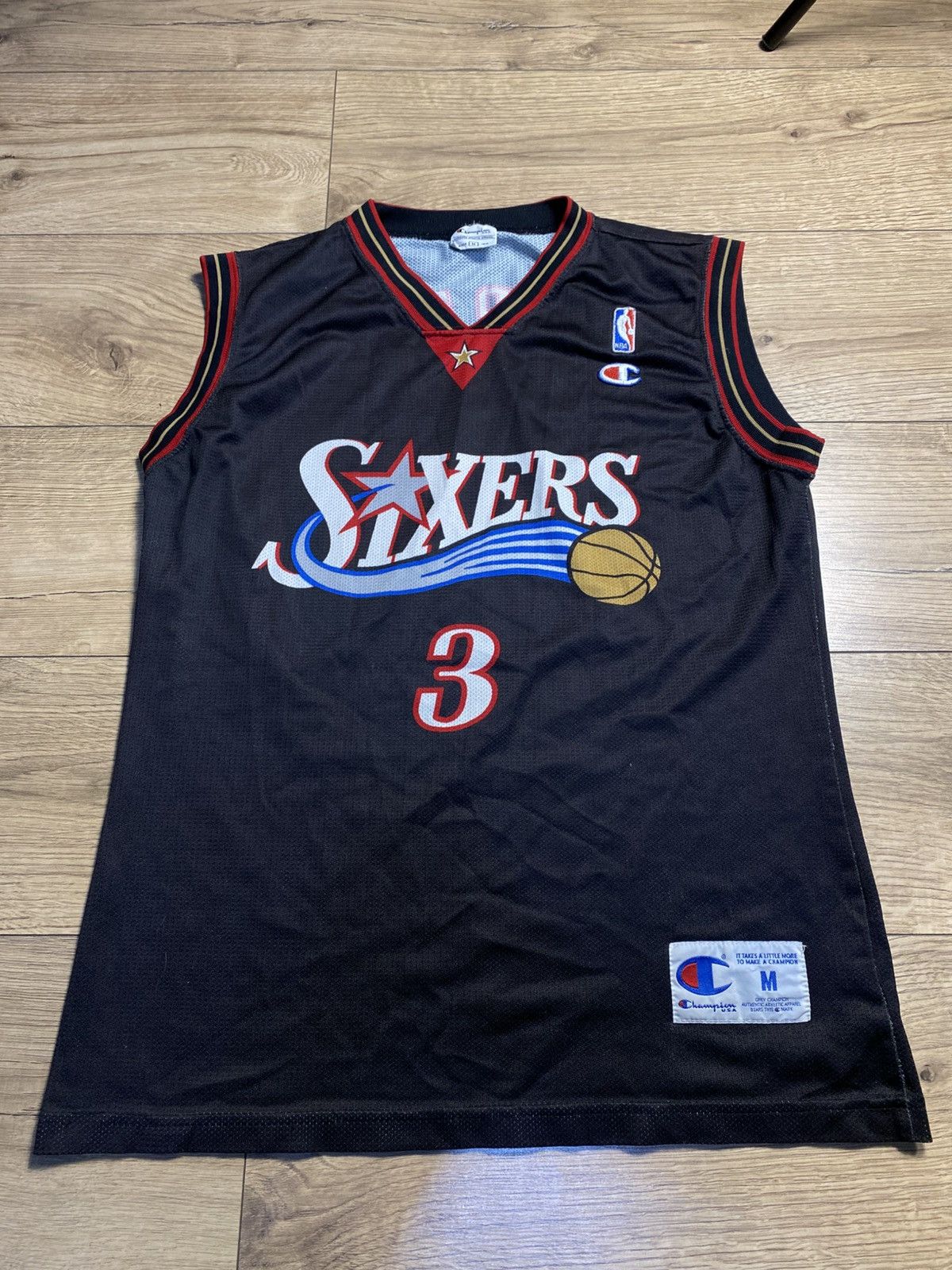 Champion Authentic Allen Iverson 76ers Champion Jersey - Size M Size US M / EU 48-50 / 2 - 1 Thumbnail