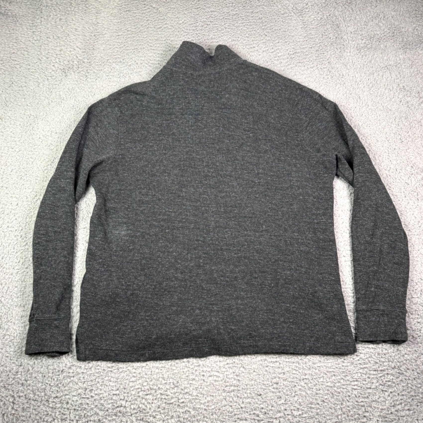Polo Ralph Lauren VINTAGE Polo Ralph Lauren Sweater Mens M Gray Zip Pullover Estate Rib Flesh Pony Size US M / EU 48-50 / 2 - 5 Thumbnail