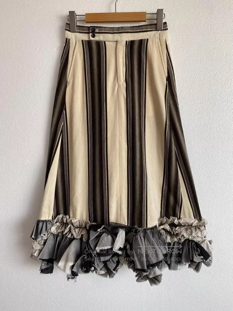 Comme des Garcons Comme des Garcons size M Mixed Material Assembled Ruffle D Size 23" - 6 Thumbnail