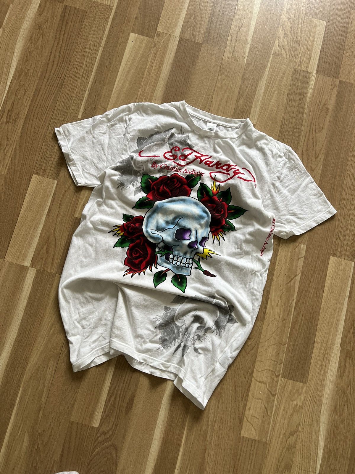 Ed Hardy Ed hardy vintage t shirt skull avant garde punk 90s Size US L / EU 52-54 / 3 - 2 Thumbnail