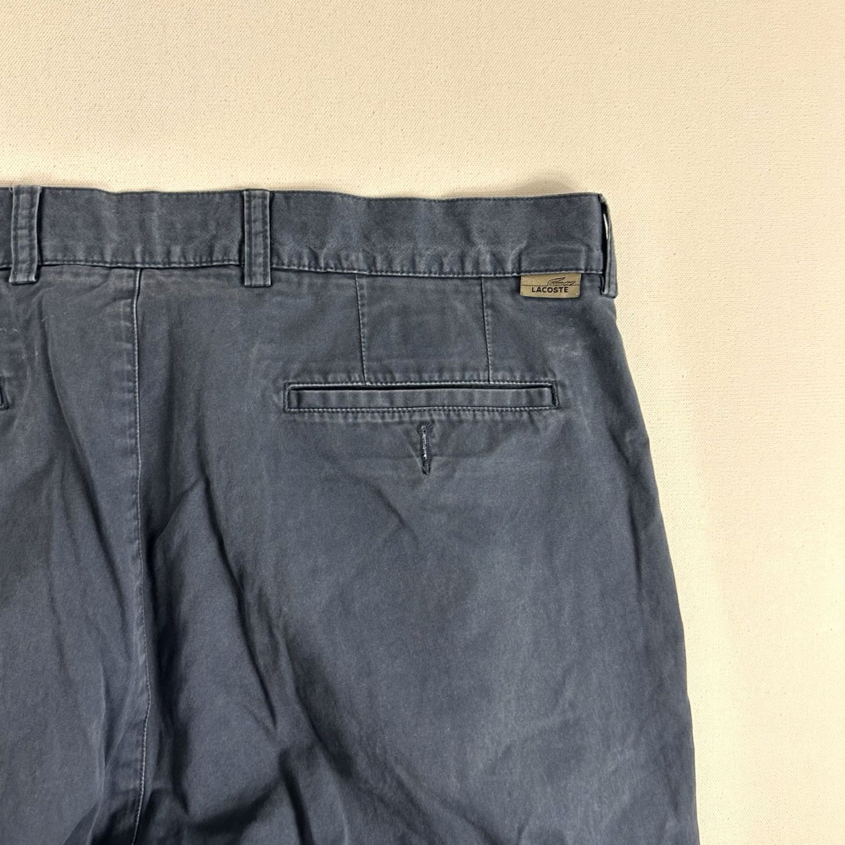 Lacoste Lacoste Chino Pants Men Regular Fit Blue Cotton EU 50 38x29 Preppy Size US 38 / EU 54 - 6 Thumbnail