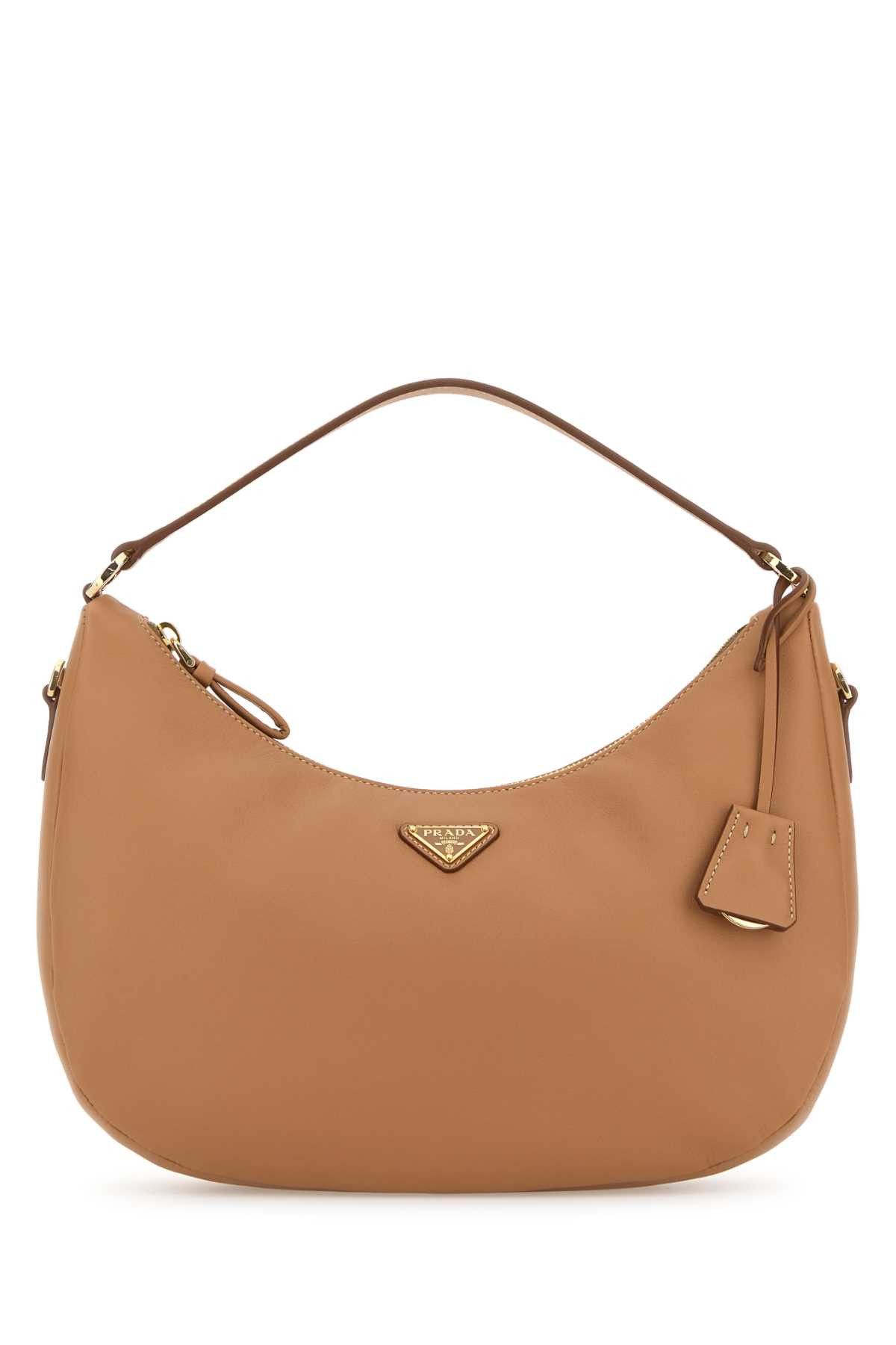 Prada Camel Leather Handbag Size ONE SIZE - 1 Thumbnail