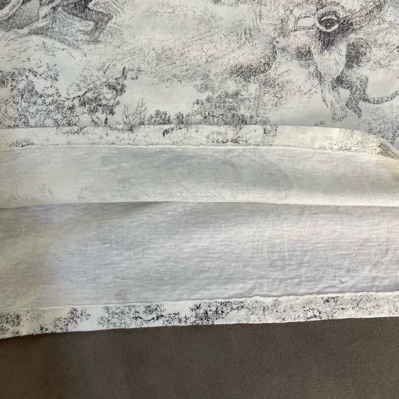 Dior Dior White zoo full-print short sleeves Size S / US 4 / IT 40 - 5 Thumbnail