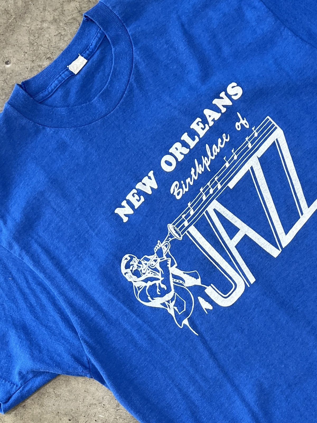 Vintage Vintage 80s New Orleans Birthplace of Jazz Single Stitch XL Size US XL / EU 56 / 4 - 1 Thumbnail