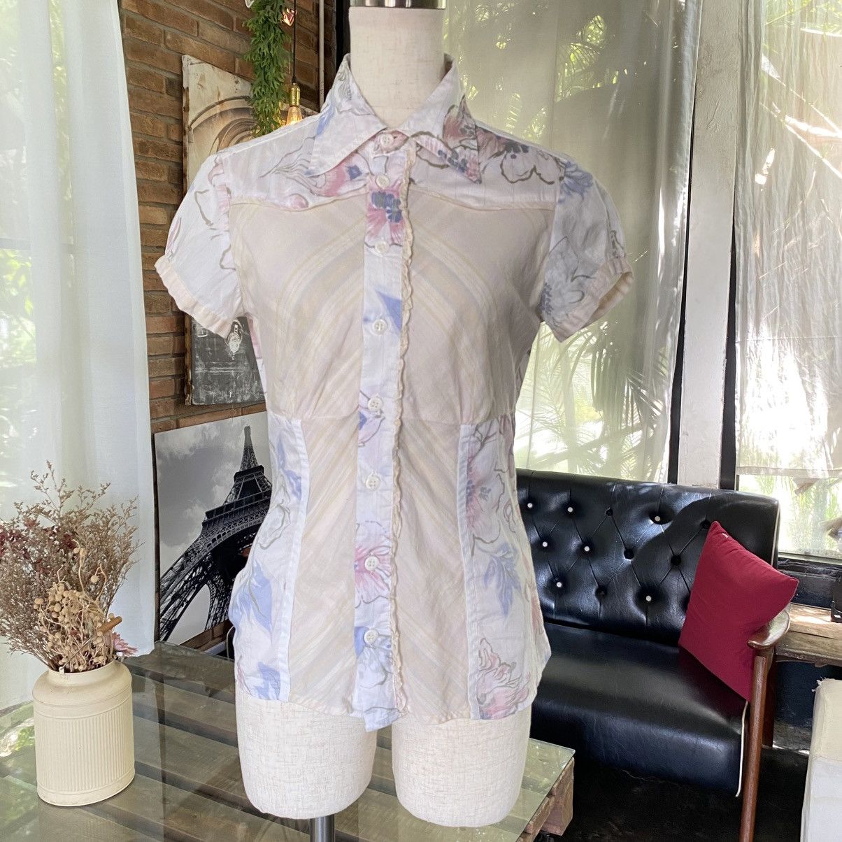 Diesel DIESEL Sweet Meadow Blouse Size S / US 4 / IT 40 - 1 Thumbnail