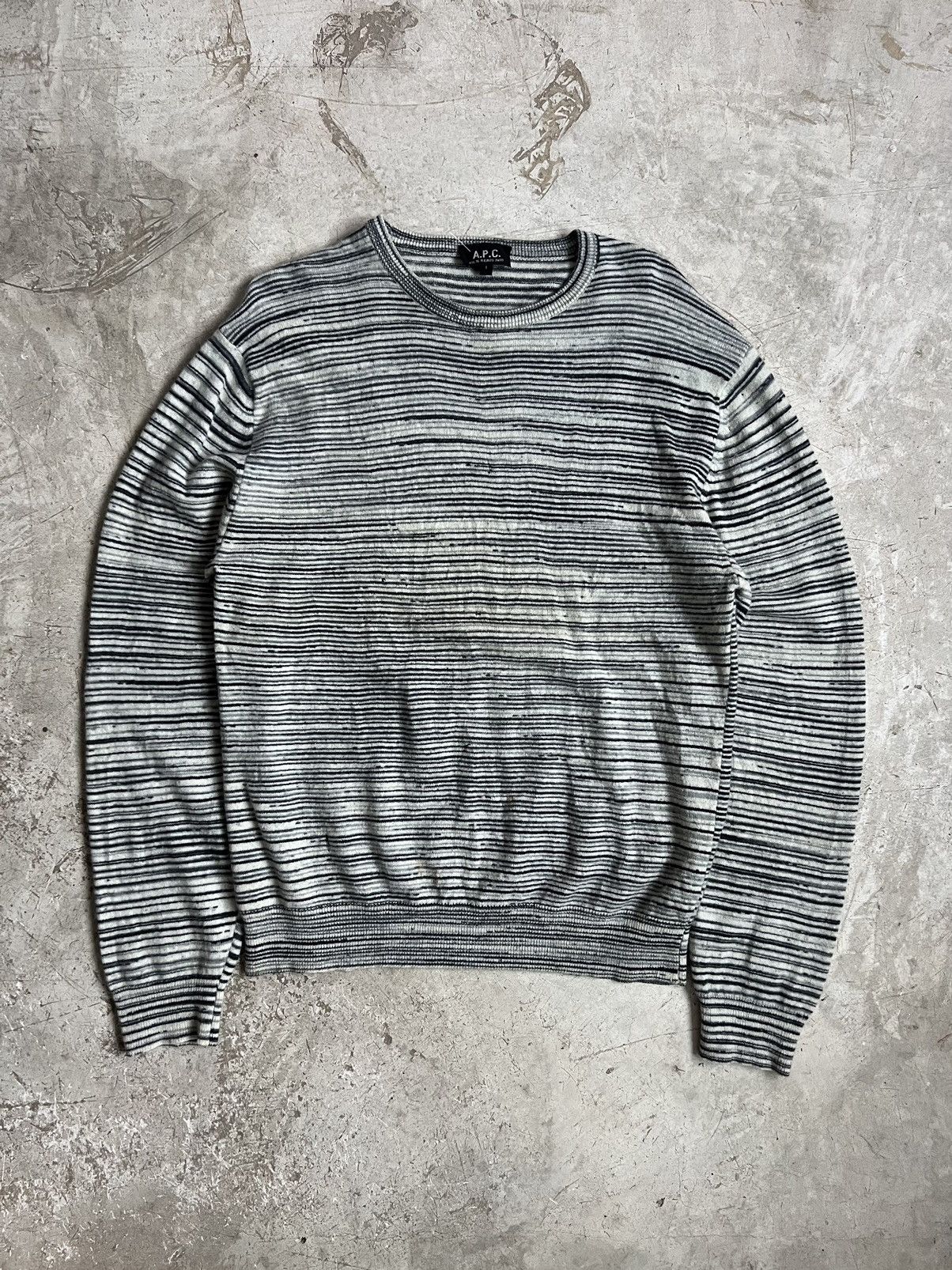 A.P.C. Vintage A.P.C Stripe Wool Sweater like Number(n)ine Size US S / EU 44-46 / 1 - 1 Thumbnail