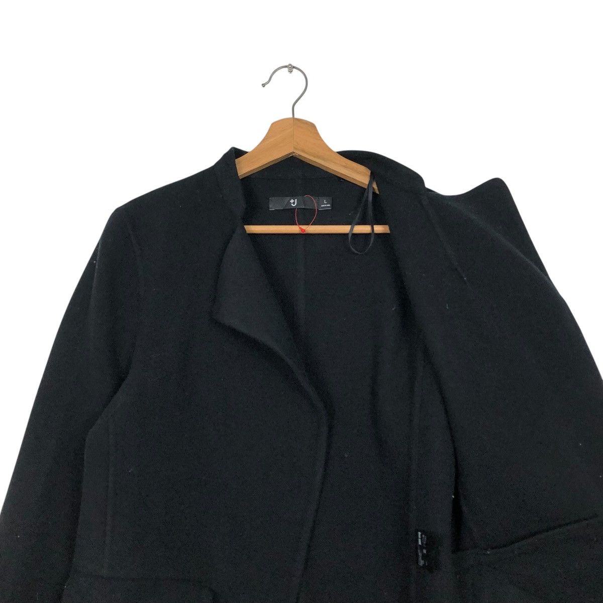 Jil Sander 🔥RICH BLACK CROPPED WOOL JACKET BIKER JILL SANDER J+ UNIQLO Size L / US 10 / IT 46 - 14 Thumbnail
