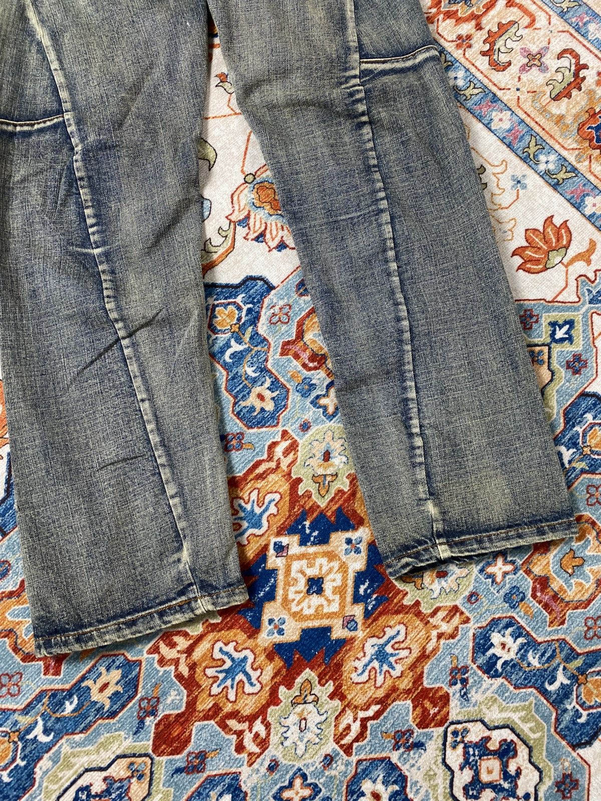 Japanese Brand Double waist suspender jeans pants Size US 34 / EU 50 - 3 Thumbnail