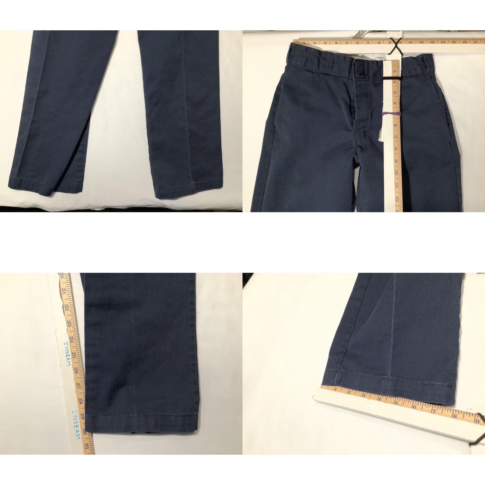 Dickies Dickies 874 Original Fit Work Pants Mens 28x32 Dark Navy Twill Straight Leg Dickies 874DN (Blue) Crew-Ready Casual Workwear Mens Pants Size US 28 / EU 44 - 8 Thumbnail