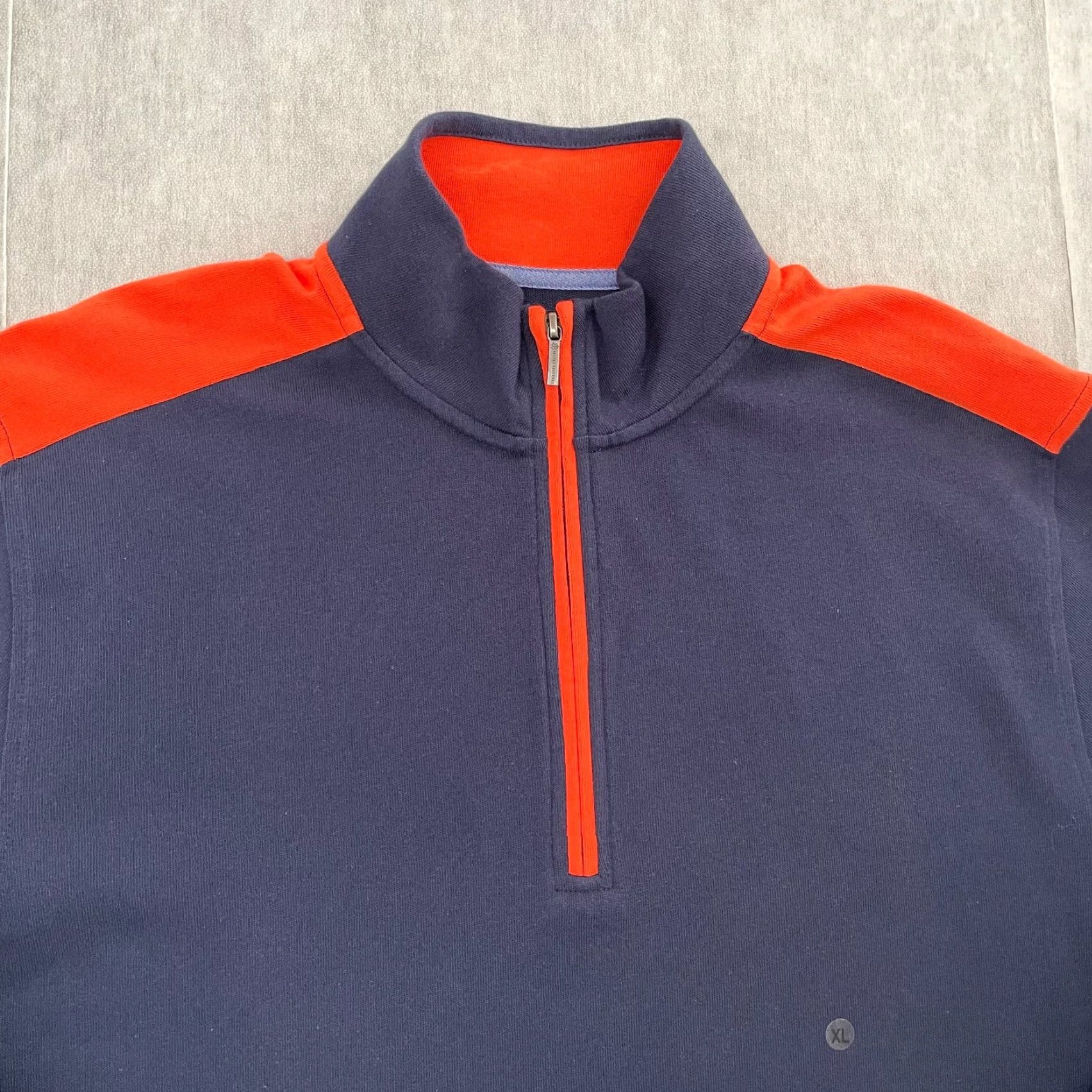 Brooks Brothers Brooks Brothers Sweater Adult XL Blue 1/4 Zip Pullover Cotton Mens Size US XL / EU 56 / 4 - 3 Thumbnail